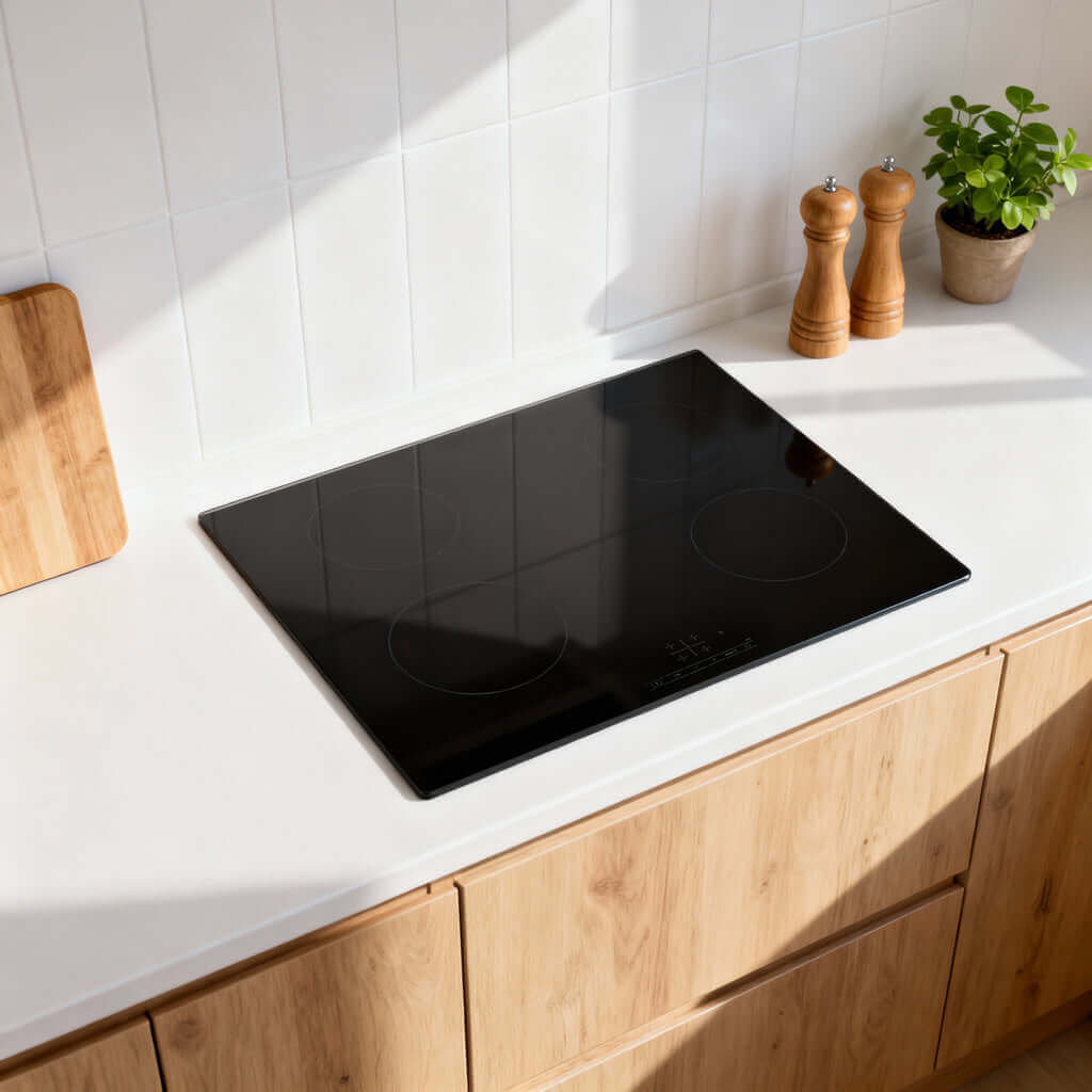 Induktionskochfeld in moderner Küche