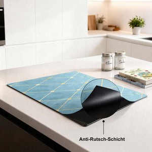 Azure Line Grid - Herdabdeckplatte