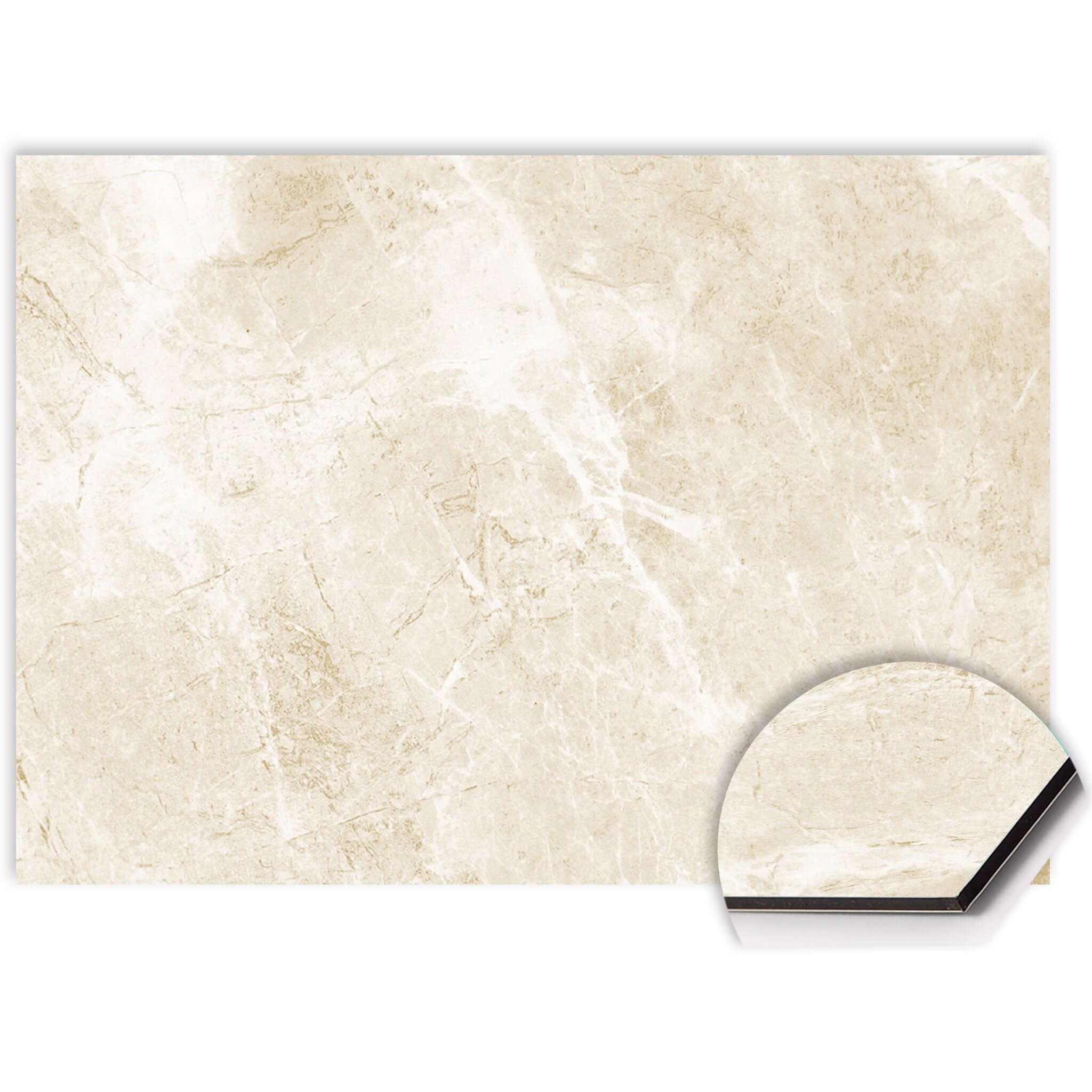 Nahaufnahme von Beige Marble Splash Screen mit dezenter Marmorstruktur