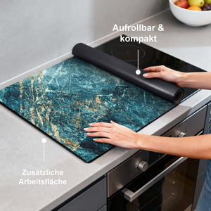 Deep Ocean Marble – Herdabdeckplatte