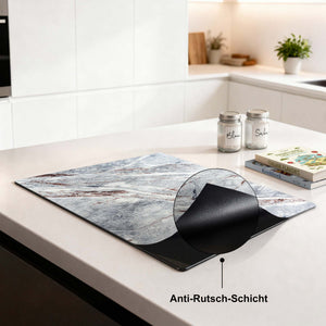 Eleganter Marmor – Herdabdeckplatte