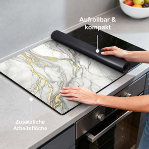 Eleganter Goldmarmor – Herdabdeckplatte