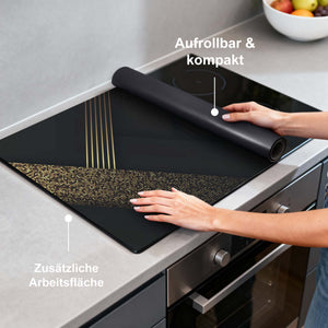 Goldene Geometrie – Herdabdeckplatte