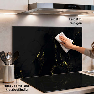 Küchenrückwand aus vergoldetem Marmor