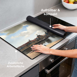 Ansicht von Delft – Herdabdeckplatte