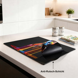 Rainbow Cat - Herdabdeckplatte