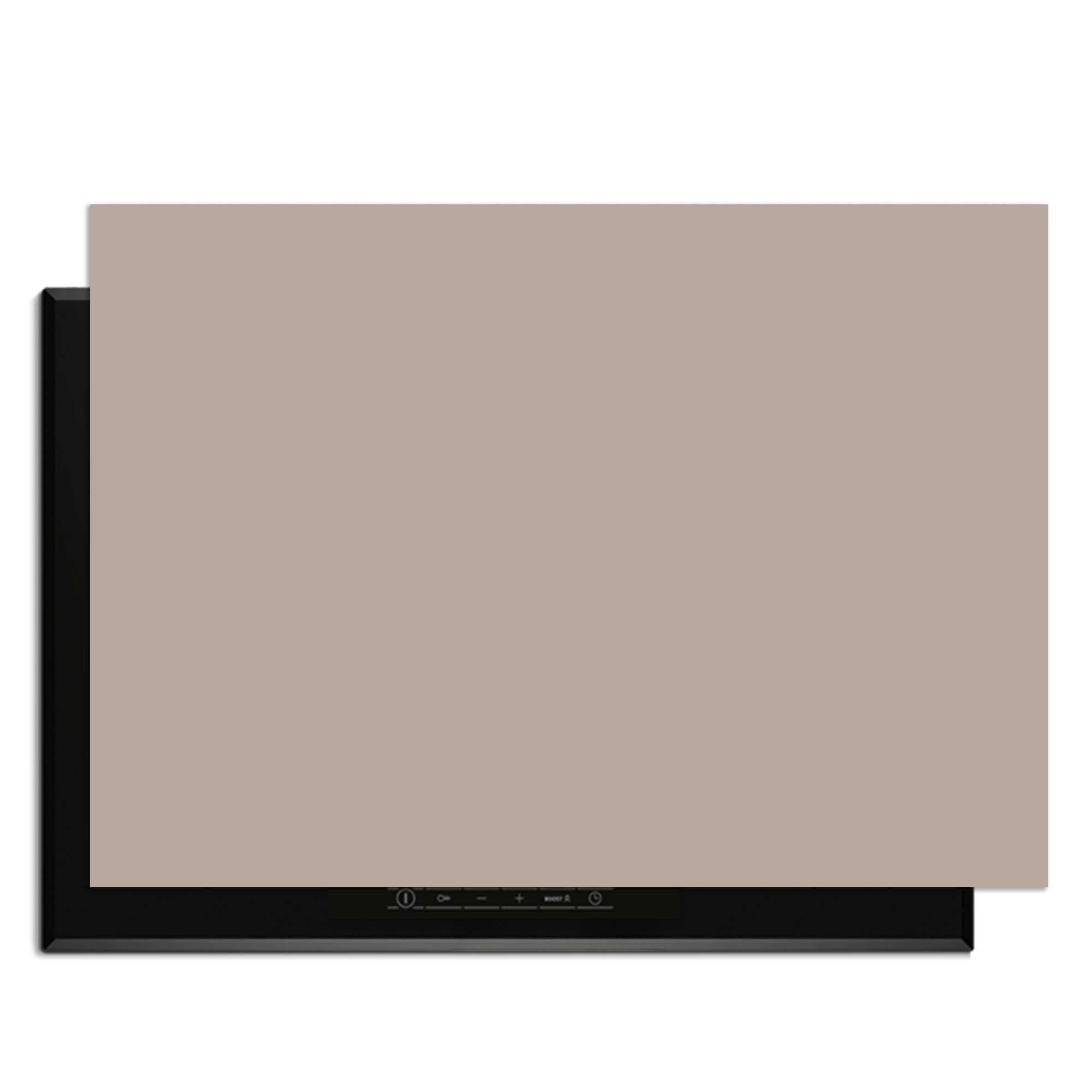 Taupe Mist - Herdabdeckplatte mit elegantem Sandfarbton für moderne Küchen.