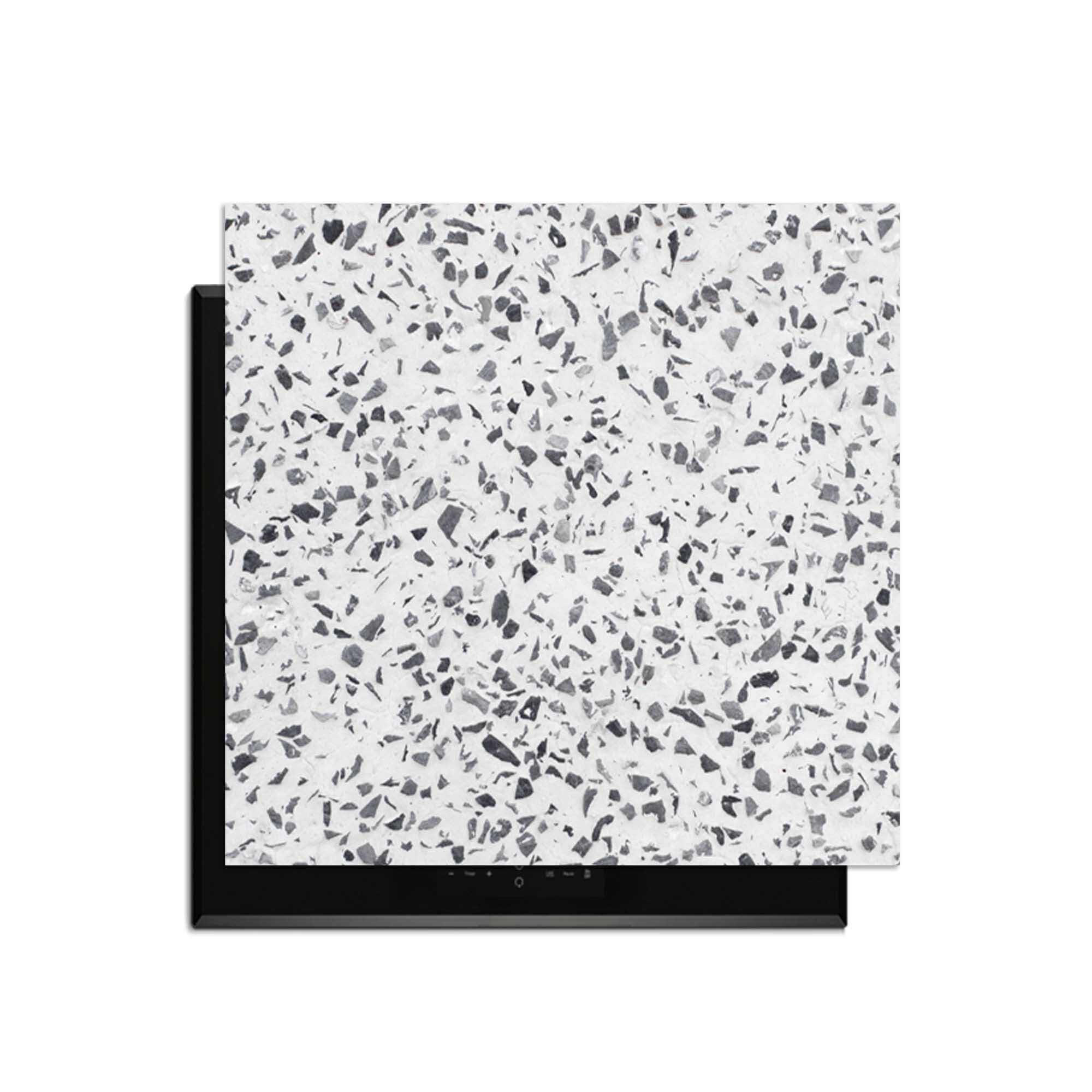 Carrara Mist - Herdabdeckplatte mit elegantem Design, inspiriert von italienischem Marmor.