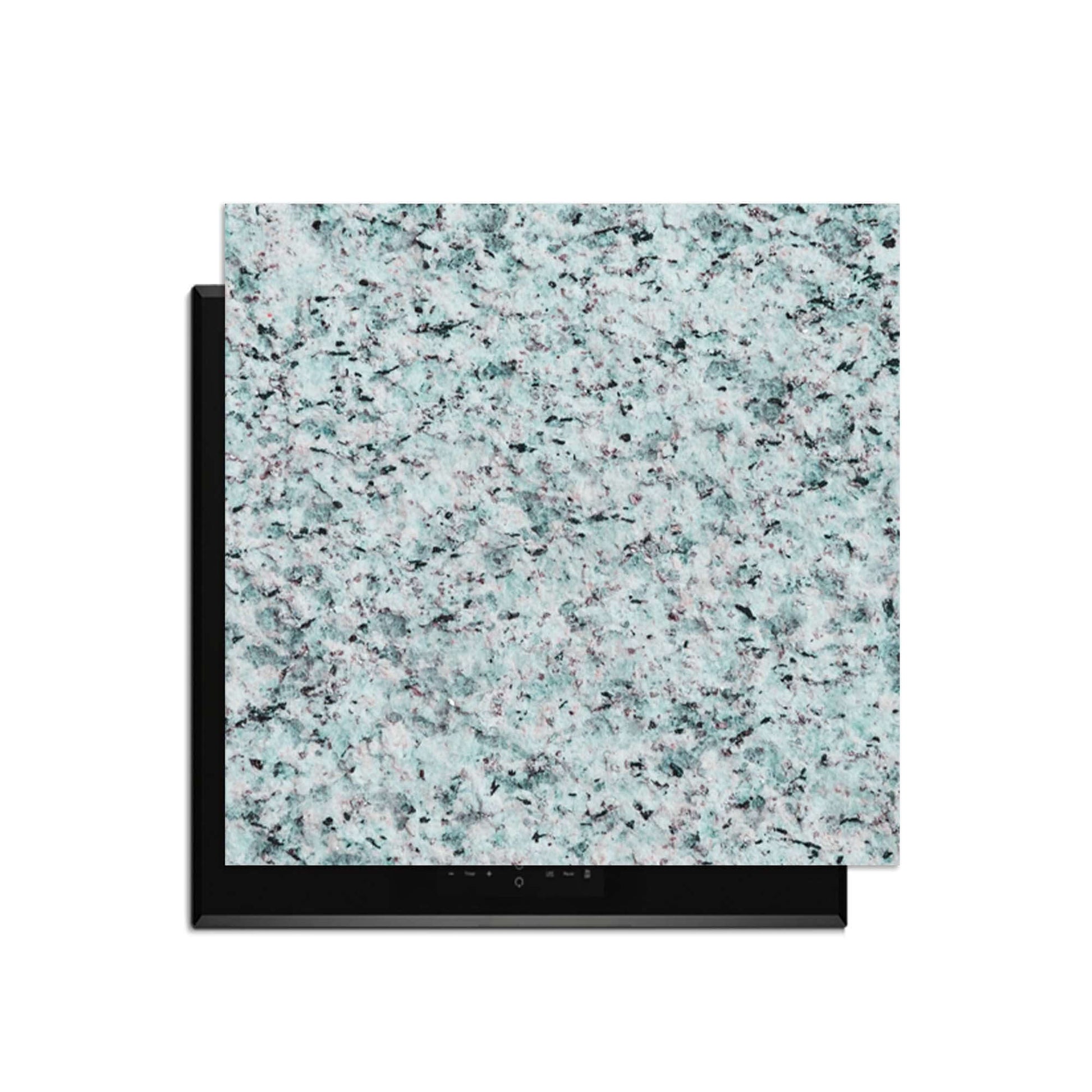 Baltic Mist - Herdabdeckplatte in blau-grauem Granitdesign zum Schutz der Küche.