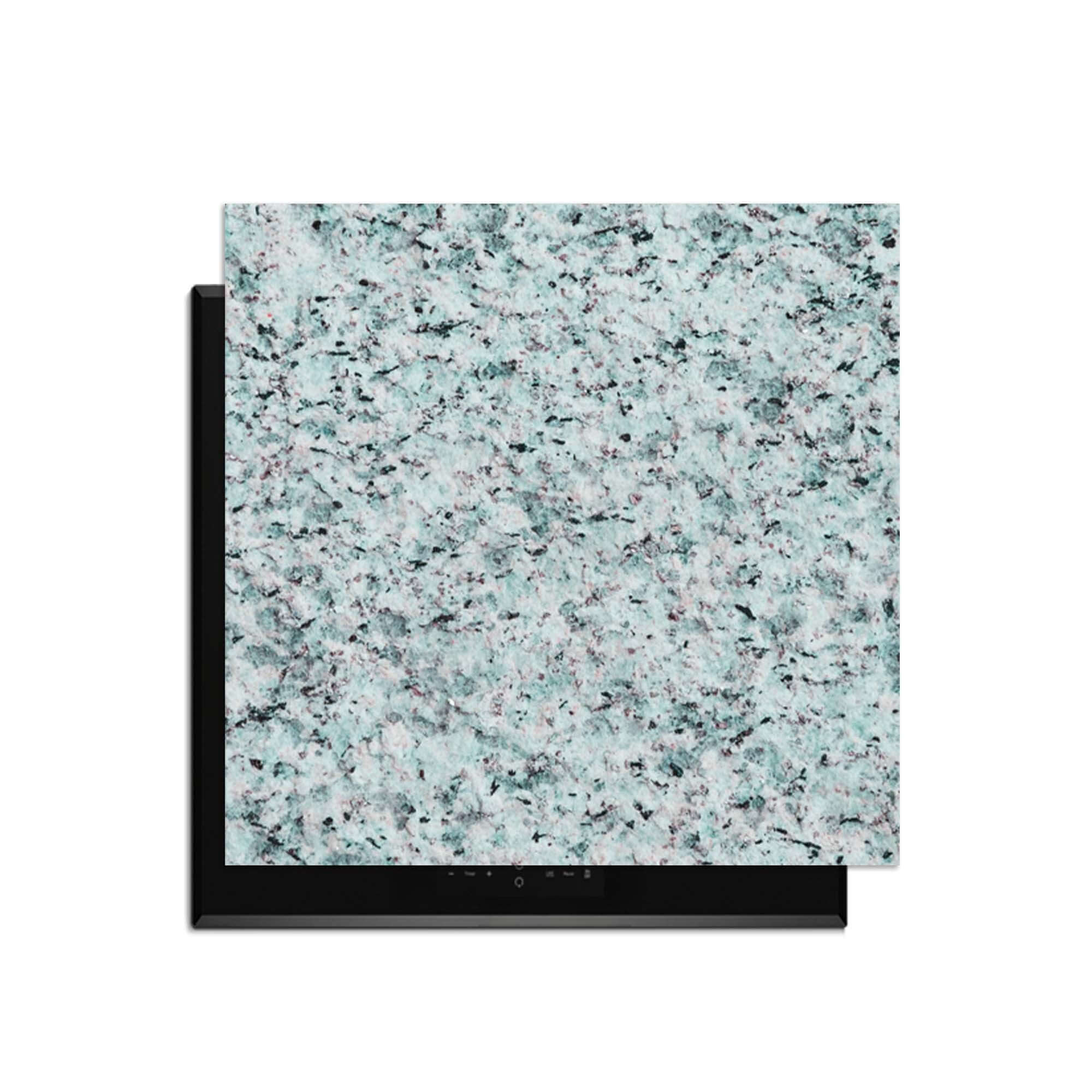 Baltic Mist - Herdabdeckplatte in blau-grauem Granitdesign zum Schutz der Küche.