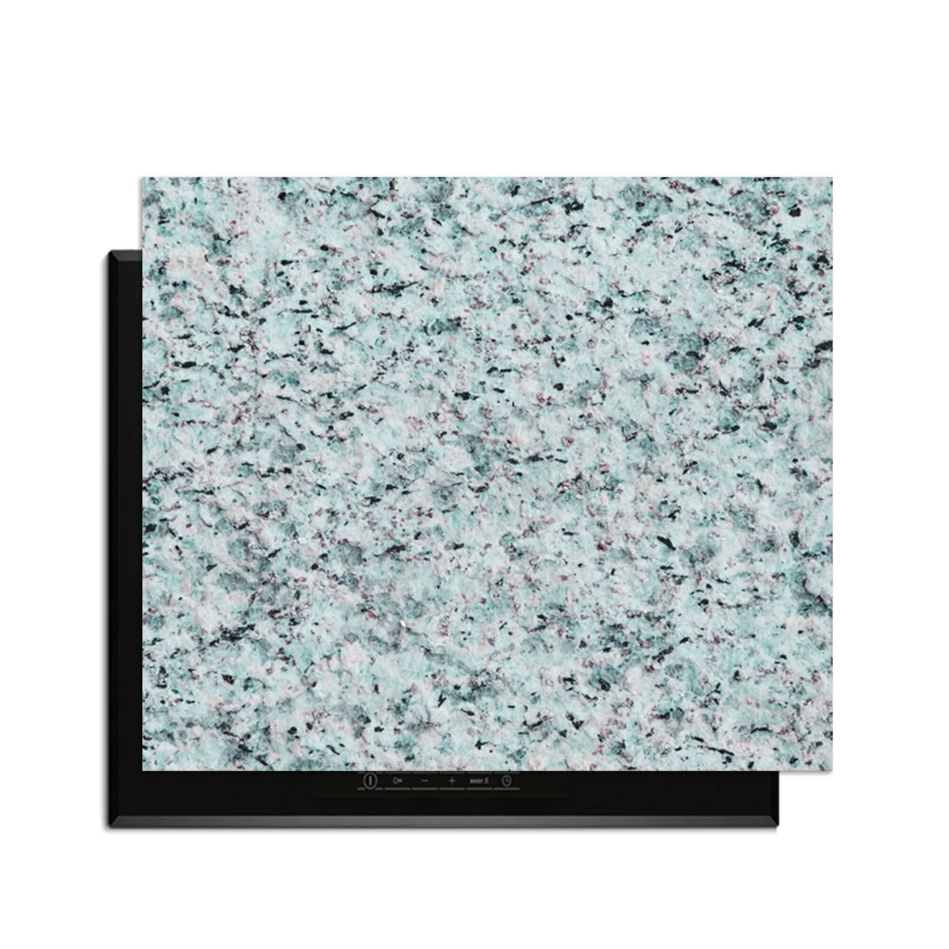 Baltic Mist - Herdabdeckplatte mit blau-grauem Granitdesign für moderne Küchen
