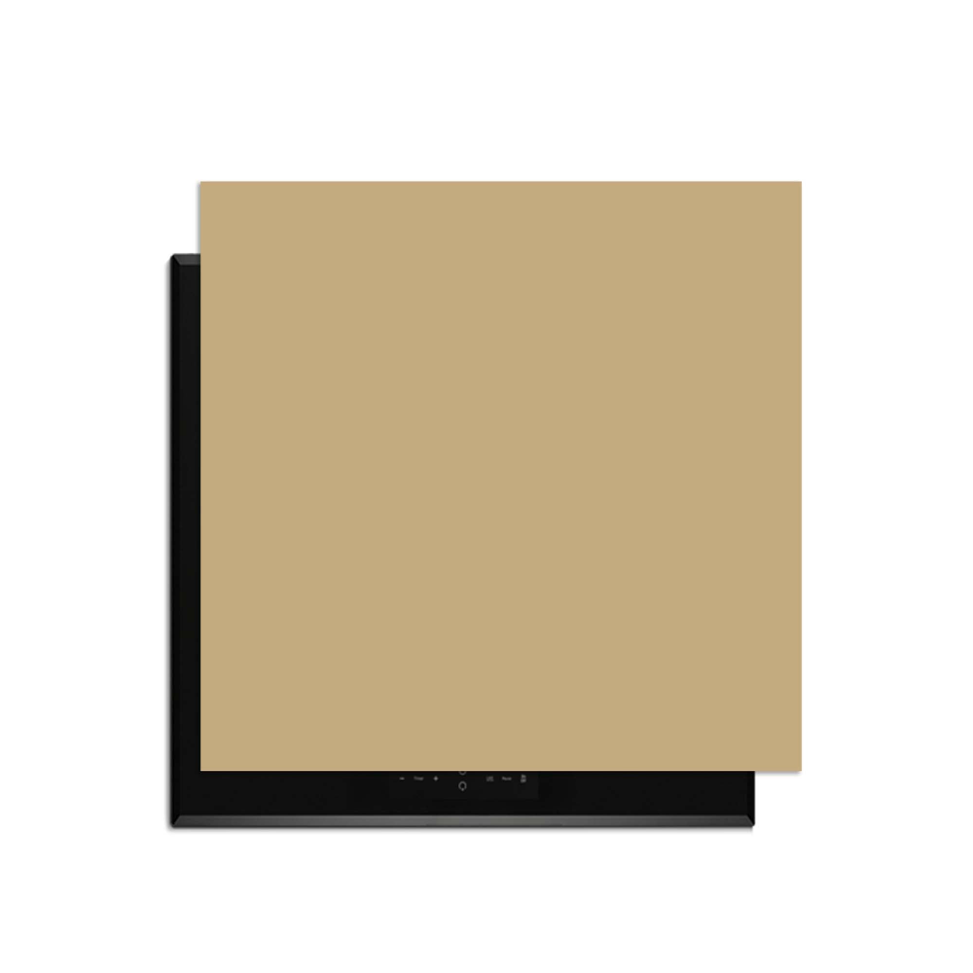 Champagne Glow - Herdabdeckplatte auf einem Induktionskochfeld für einen eleganten Küchenstil.