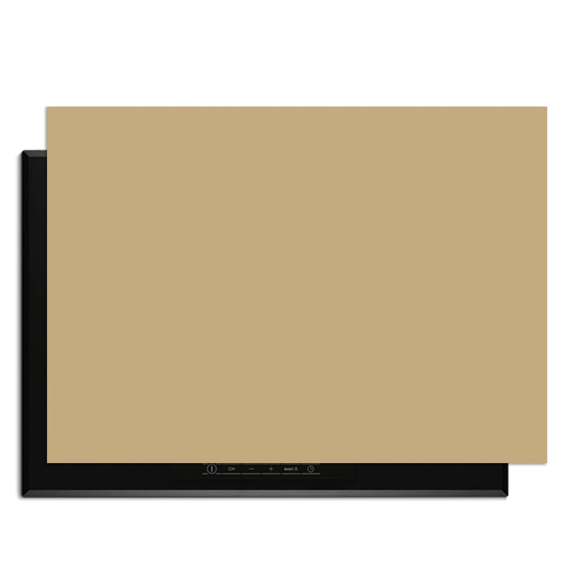 Champagne Glow - Herdabdeckplatte für stilvolles Küchendesign.