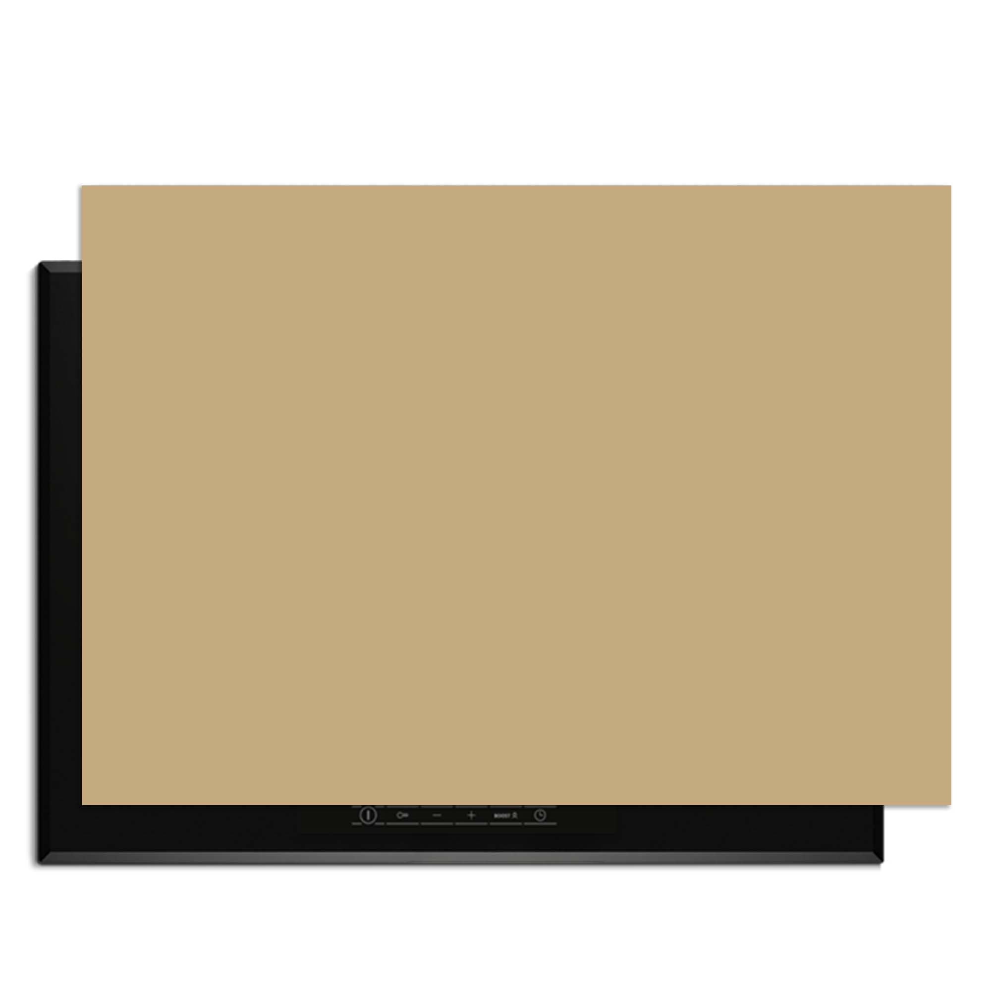 Champagne Glow - Herdabdeckplatte für stilvolles Küchendesign.