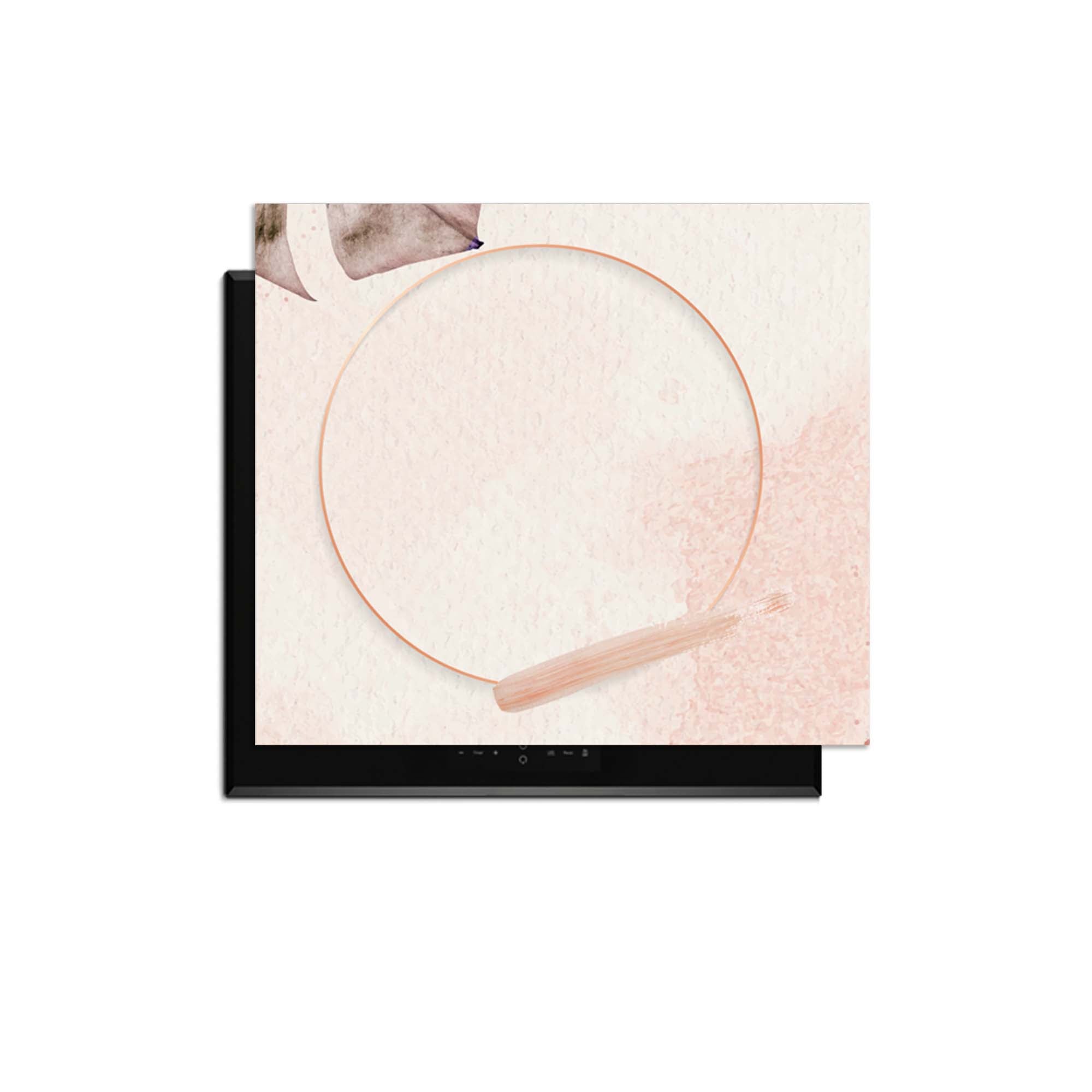 Soft Harmony - Herdabdeckplatte mit minimalistischem Design in sanften Nudetönen für moderne Küchen.