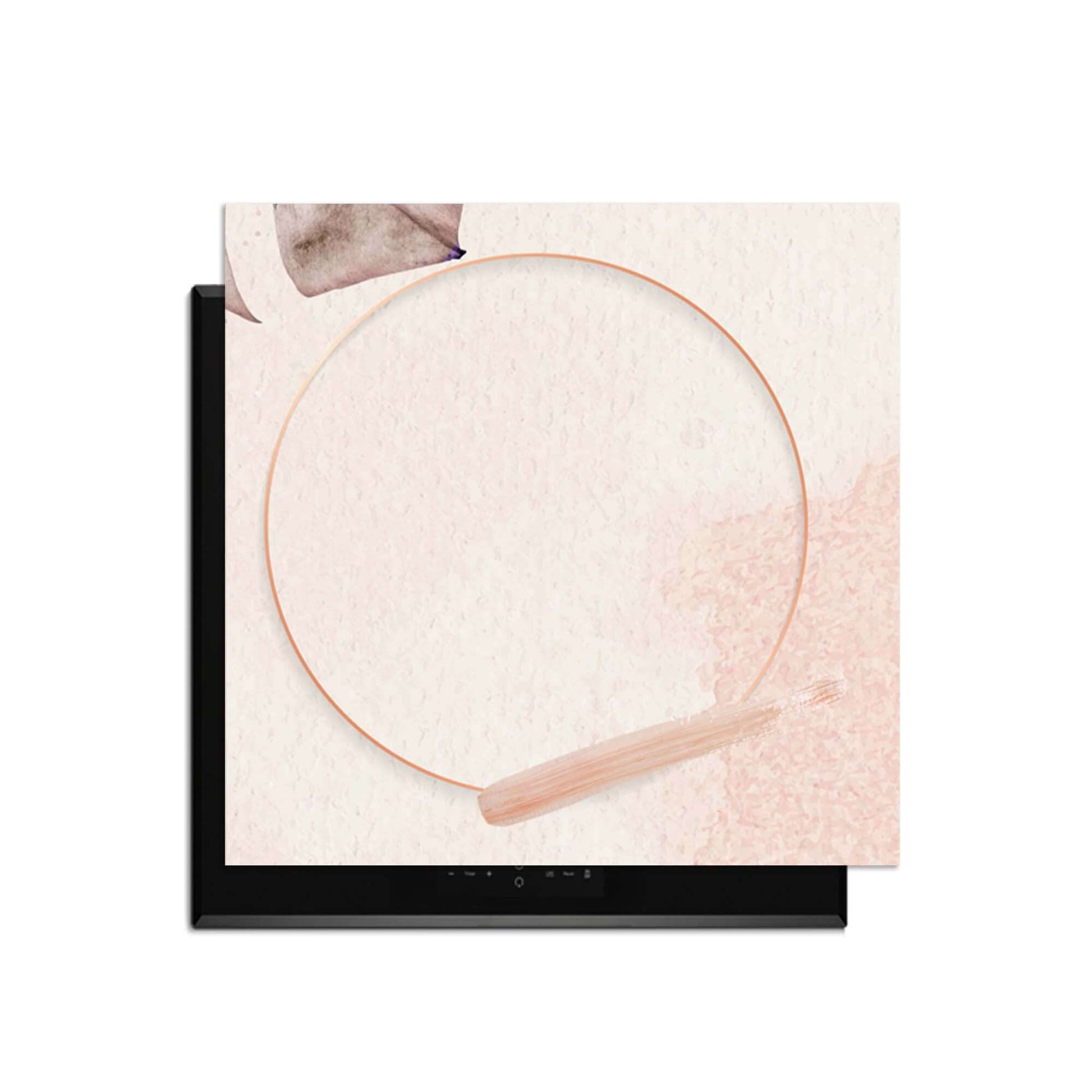 Soft Harmony - Herdabdeckplatte mit minimalistischem Design in sanften Nudetönen für eine moderne Küche.