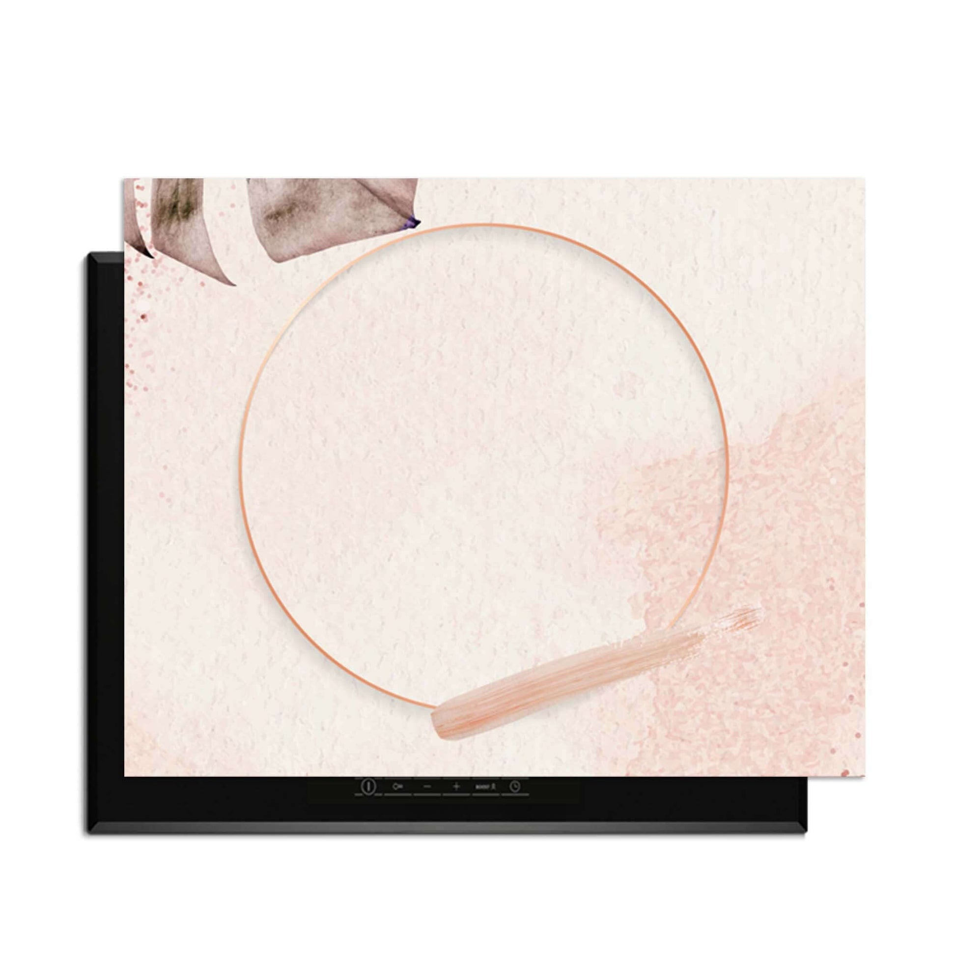 Soft Harmony - Herdabdeckplatte mit minimalistischem Design in sanften Nudetönen für einen luxuriösen Look.