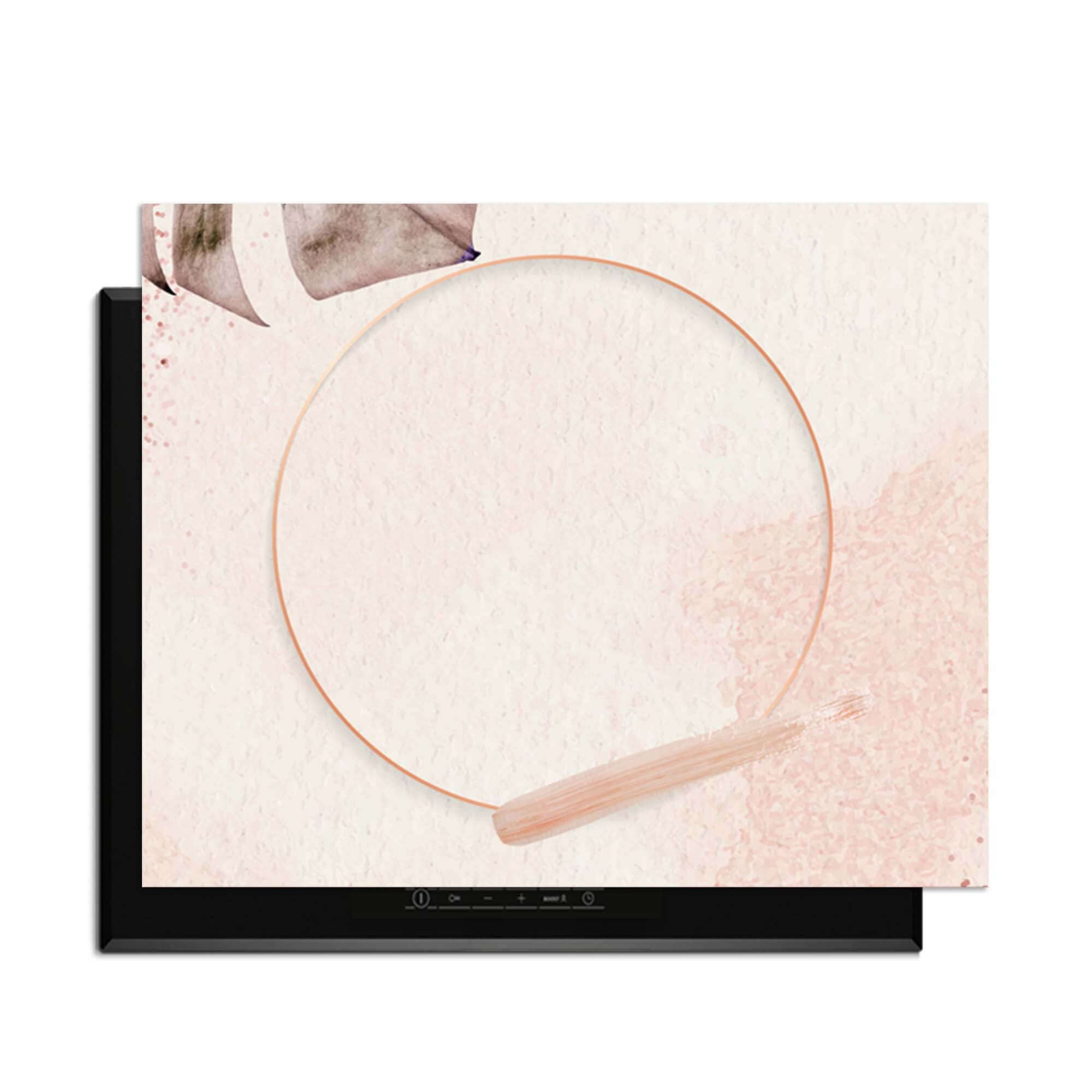 Soft Harmony - Herdabdeckplatte mit minimalistischem Design in sanften Nudetönen für einen luxuriösen Look.