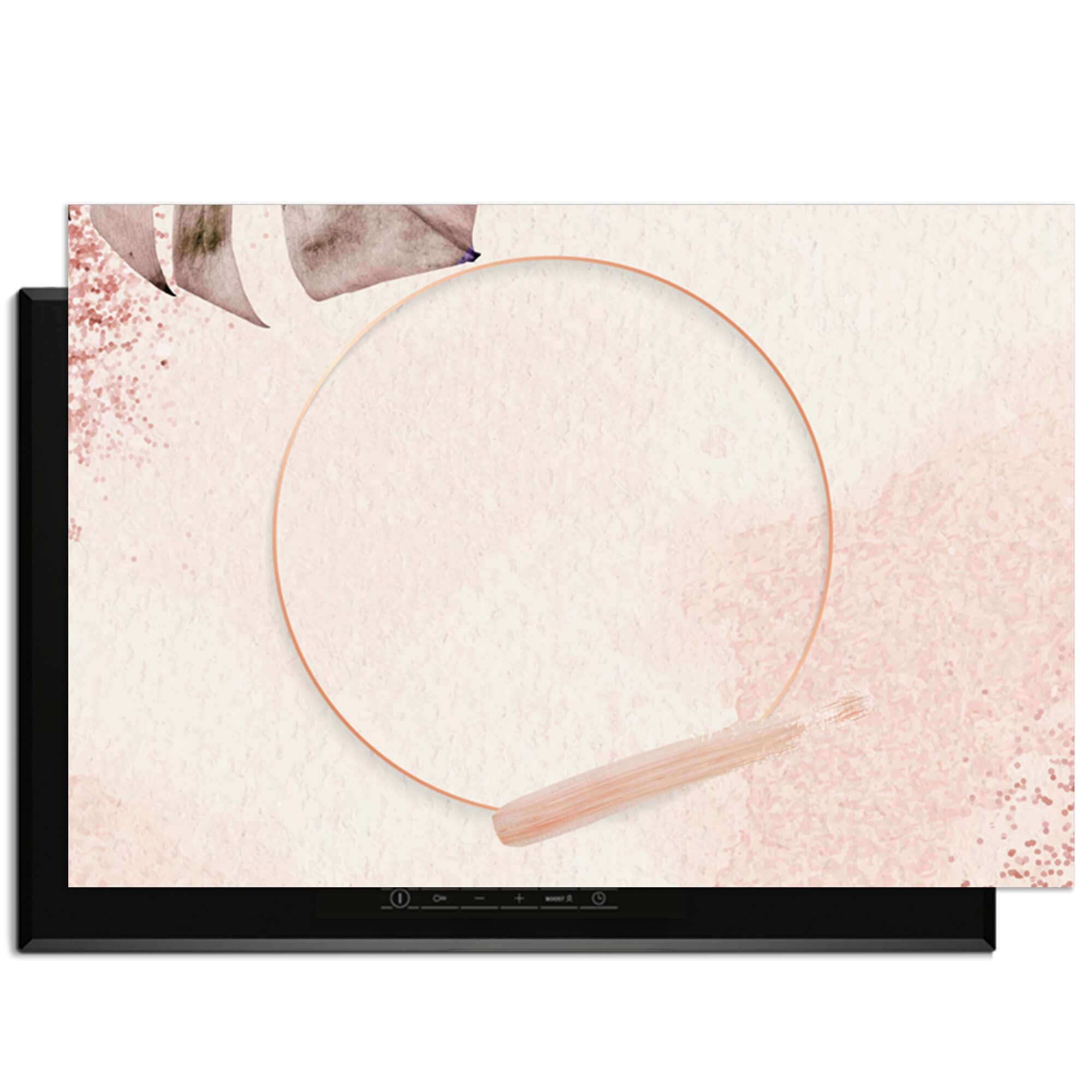 Soft Harmony - Herdabdeckplatte mit minimalistischem Design in sanften Nude-Tönen für ein luxuriöses Aussehen.