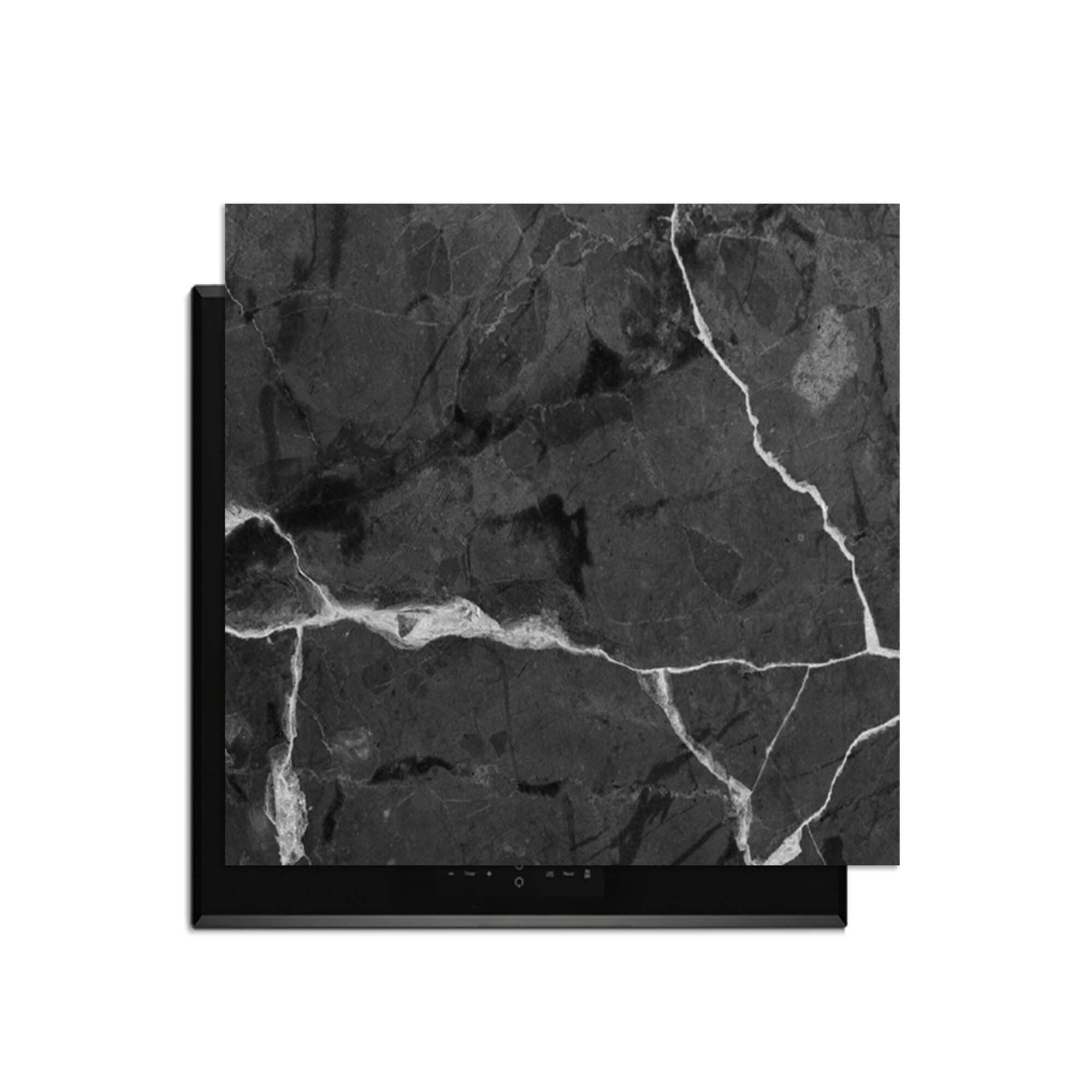 Black Marble - Herdabdeckplatte für die Luxusküche mit rutschfester Beschichtung und stilvollem Design.