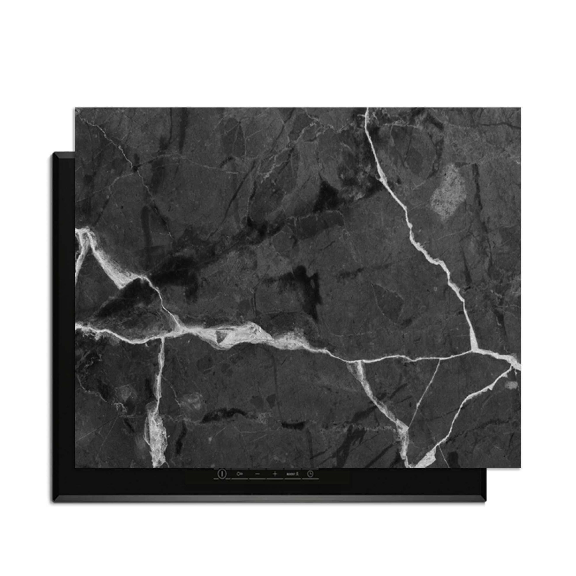 Black Marble - Herdabdeckplatte mit elegantem Design und rutschfester Beschichtung zum Schutz des Kochfelds.