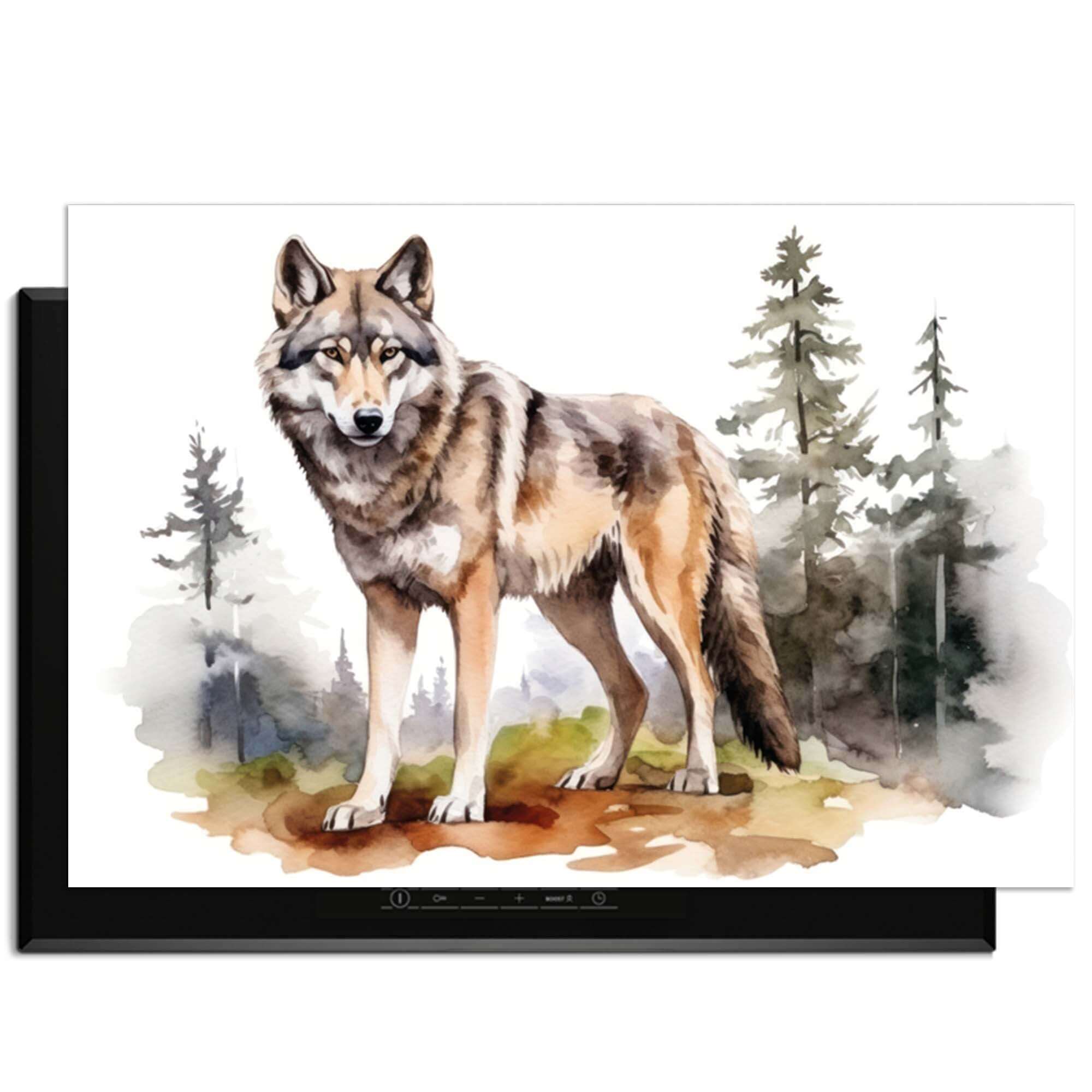 Wild Wolf - Induktionswächter mit einem Wolf in einer bewaldeten Landschaft