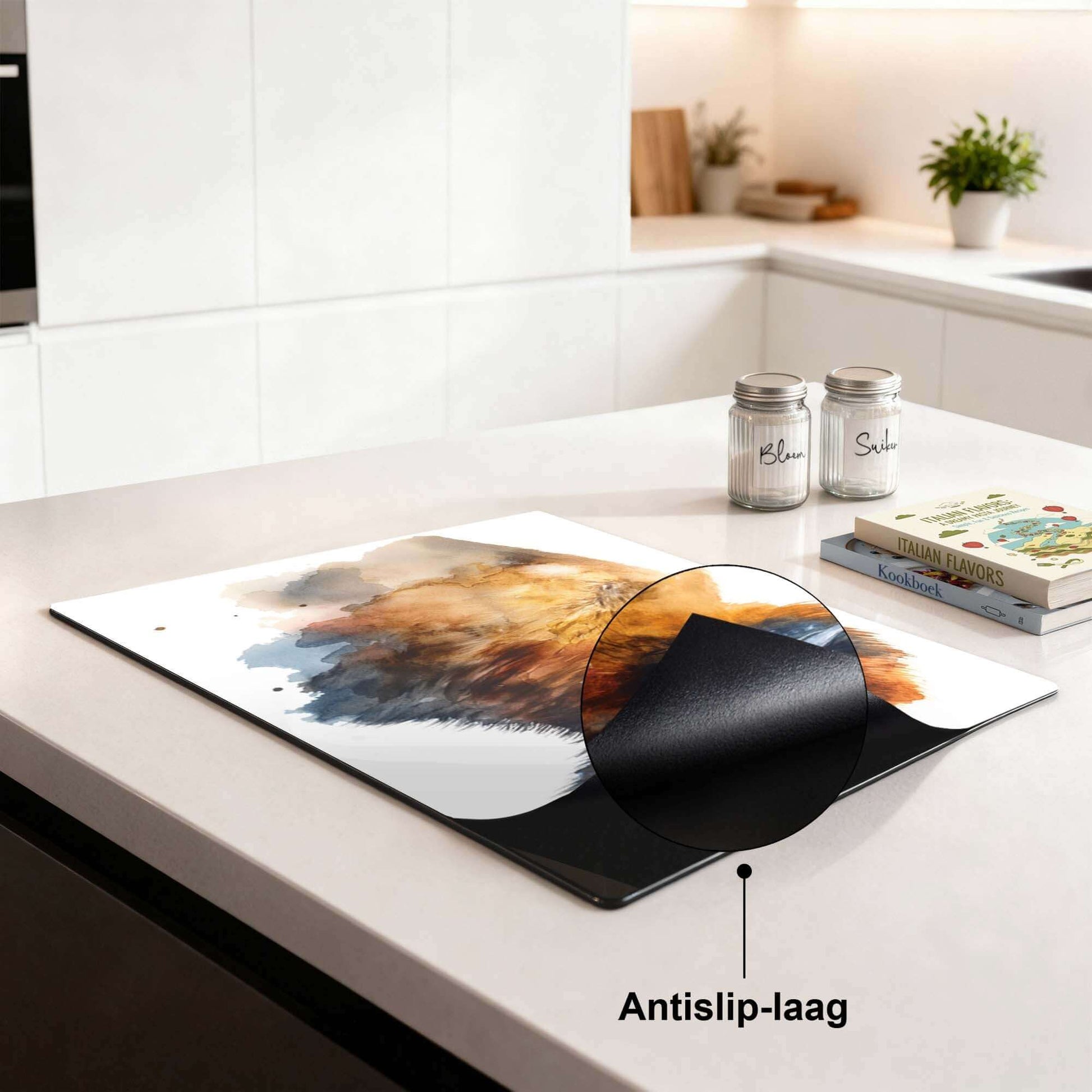 Majestic Bison - Herdabdeckplatte mit Anti-Rutsch-Beschichtung, stilvolles Küchenzubehör für Schutz und Eleganz.