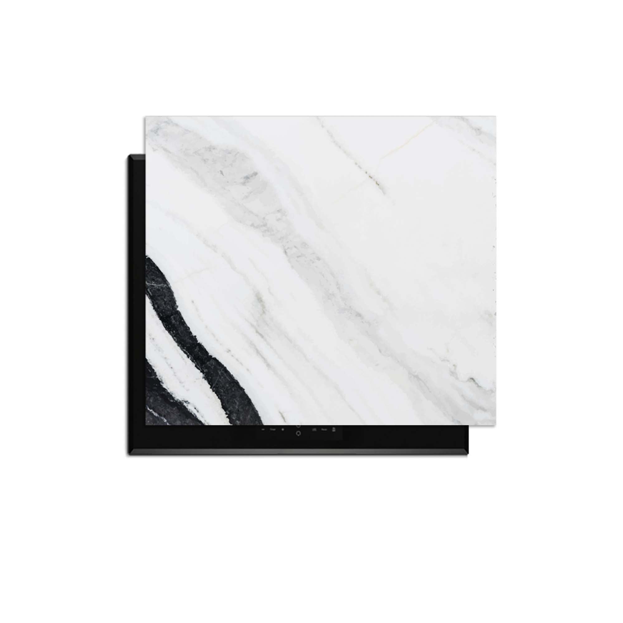 Marble Blush - Herdabdeckplatte mit luxuriöser Marmoroptik und subtilen Details in Blush und Bronze.
