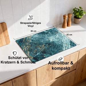 Deep Ocean Marble – Herdabdeckplatte