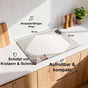 Geometrische Eleganz - Herdabdeckplatte