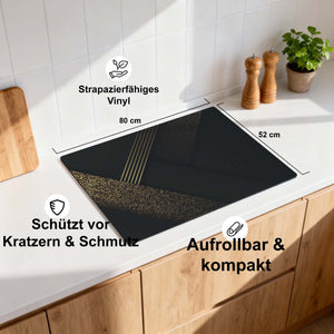 Goldene Geometrie – Herdabdeckplatte