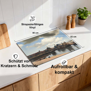 Ansicht von Delft – Herdabdeckplatte
