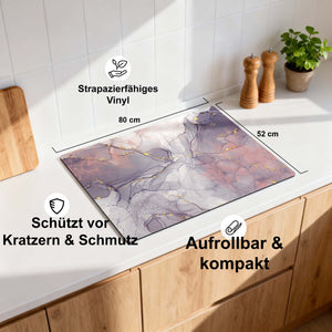Lavendelmarmor – Herdabdeckplatte