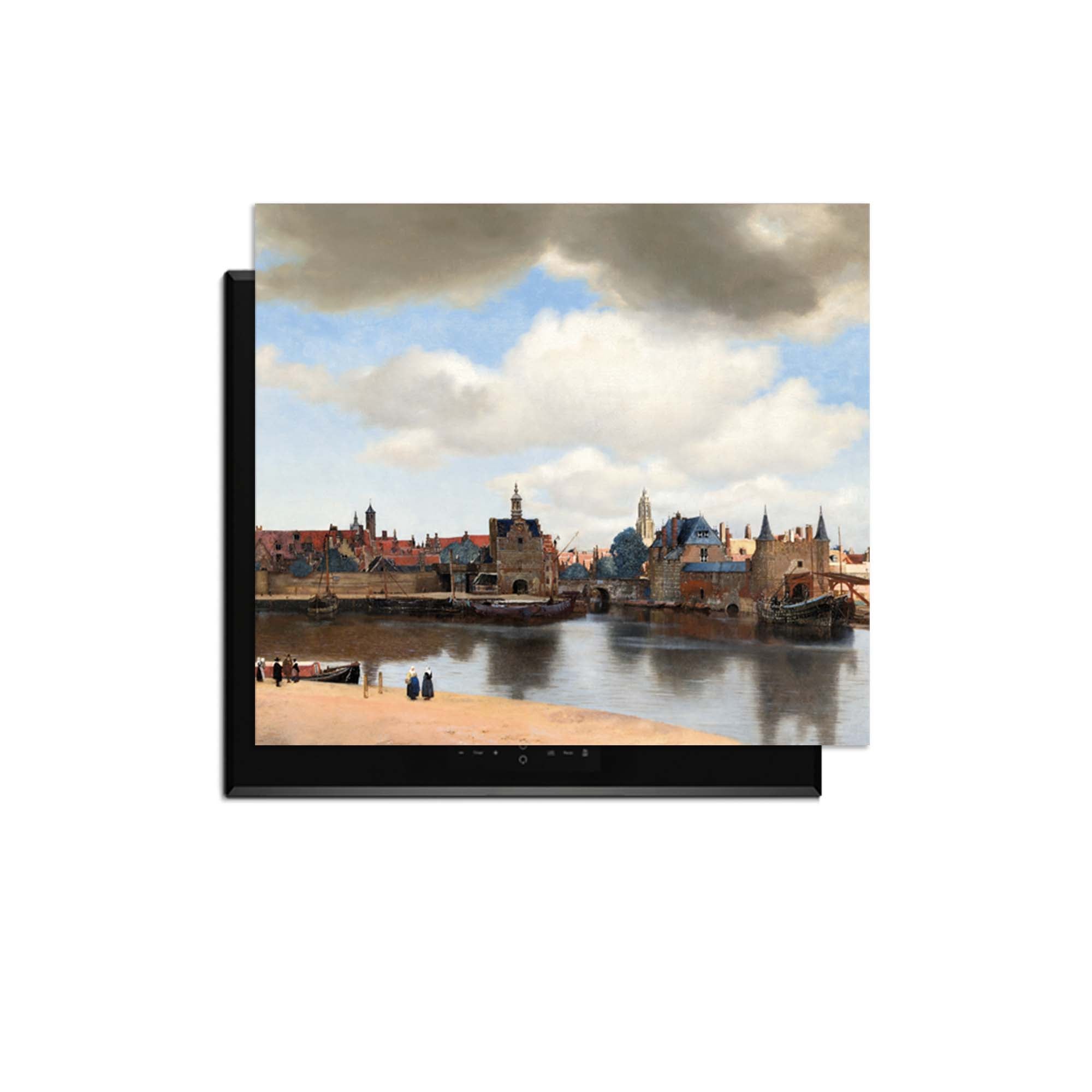 Ansicht von Delft - Induktionswächter mit Stadtbild von Vermeer für moderne Küchen.