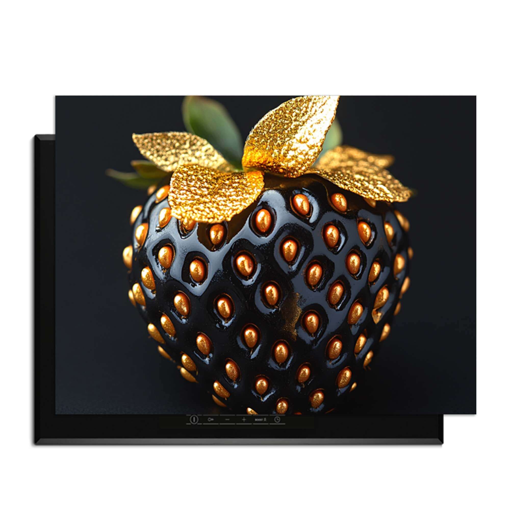Golden Berry - Herdabdeckplatte mit eleganter goldener Oberfläche und modernem Design.