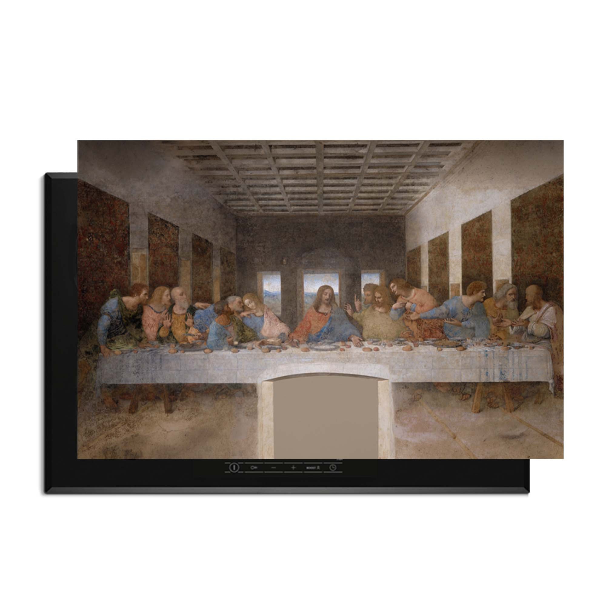 Last Supper - Herdabdeckplatte mit klassischem Meisterwerk-Design für elegante Küchen