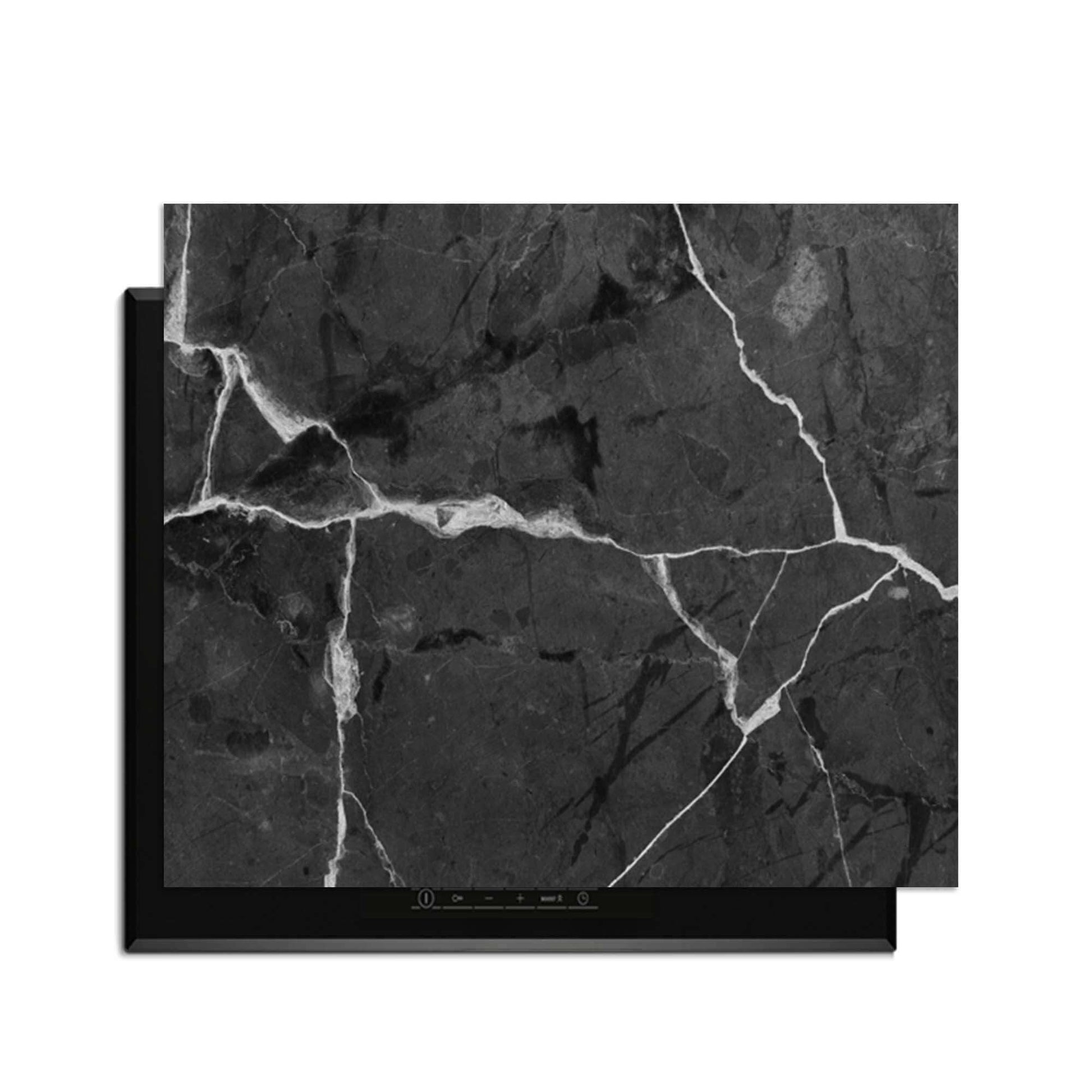 Marble Charcoal - Herdabdeckplatte für Schutz und Stil in der Küche.