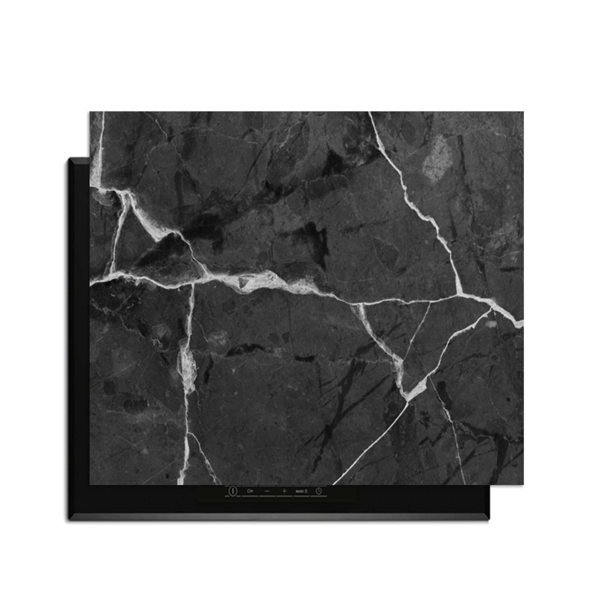 Marble Charcoal - Herdabdeckplatte für Schutz und Stil in der Küche.