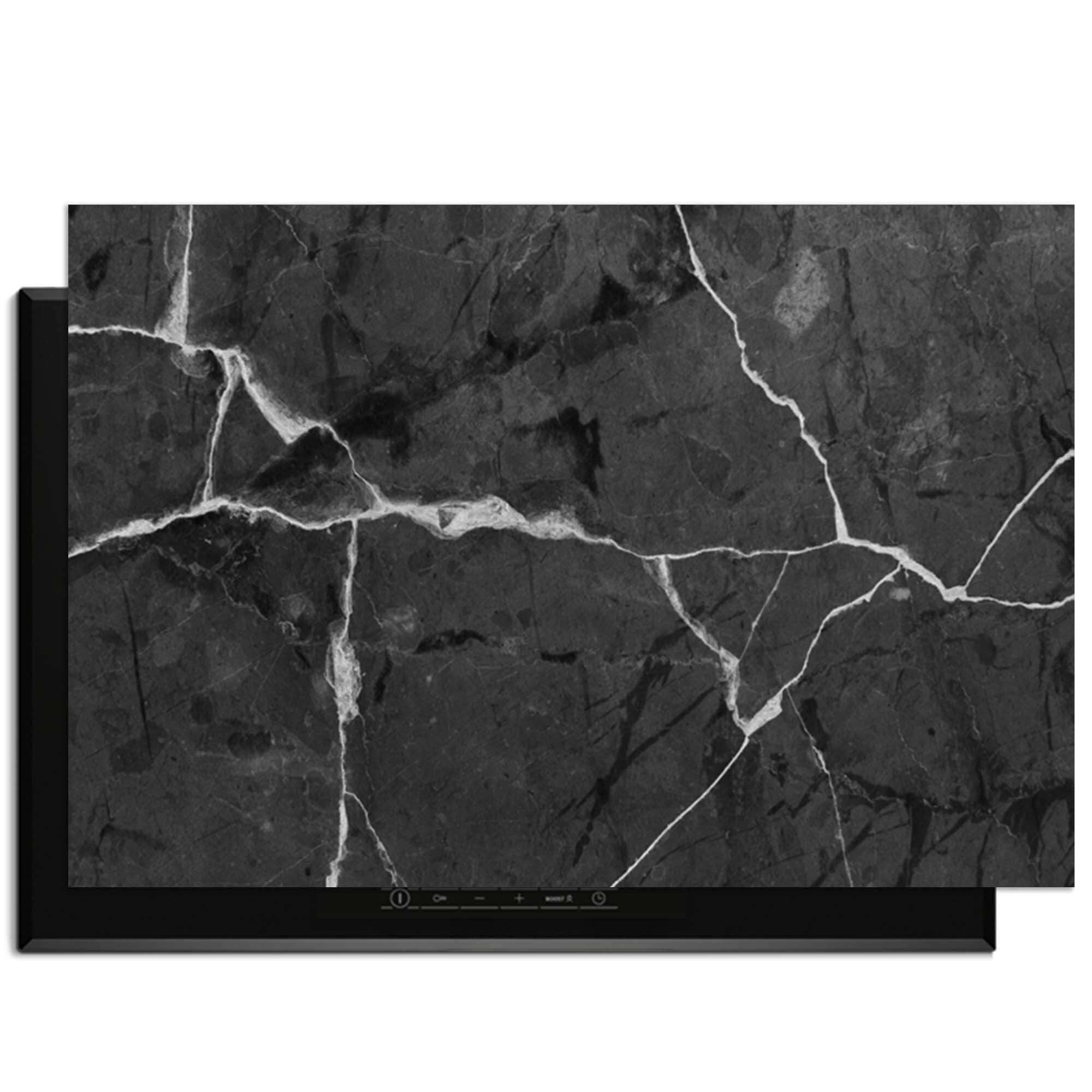 Marble Charcoal - Herdabdeckplatte für Induktionskochfelder, stilvoll und funktionell in der Küche.