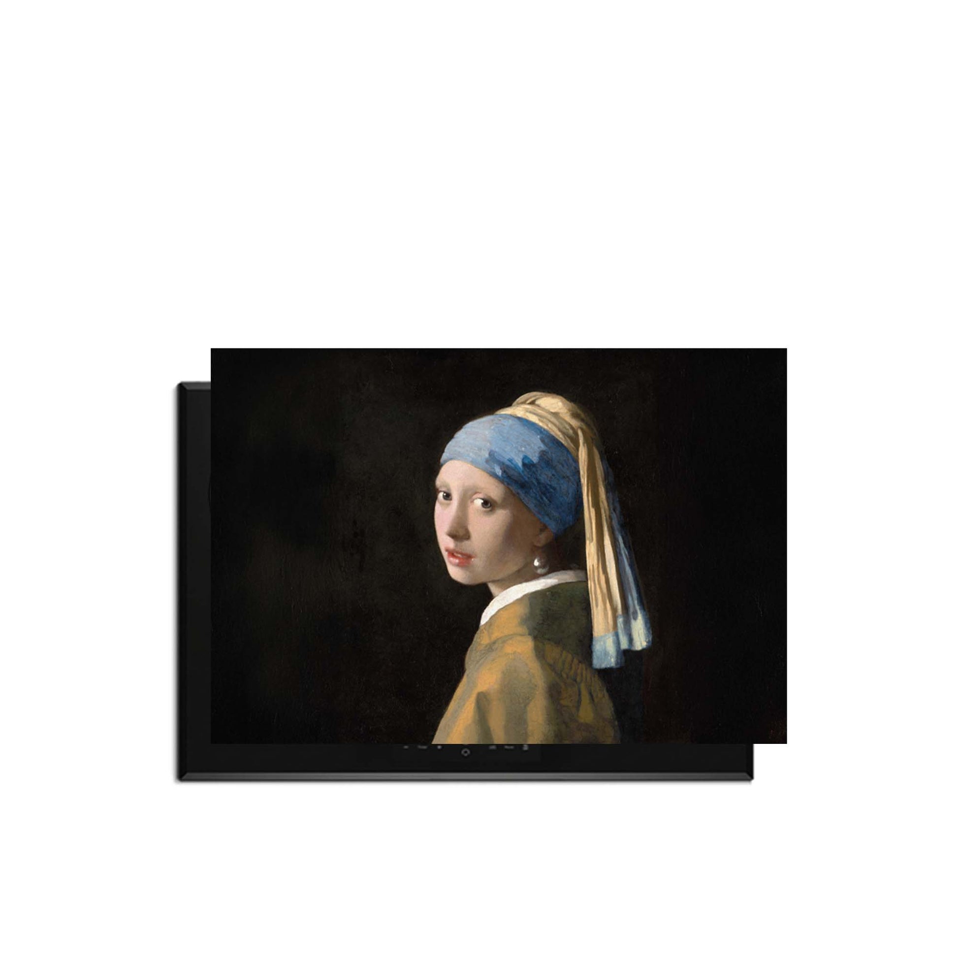 Girl with a Pearl - Herdabdeckplatte für eine geheimnisvolle und elegante Küche, mit zeitloser Schönheit und sanftem Look.