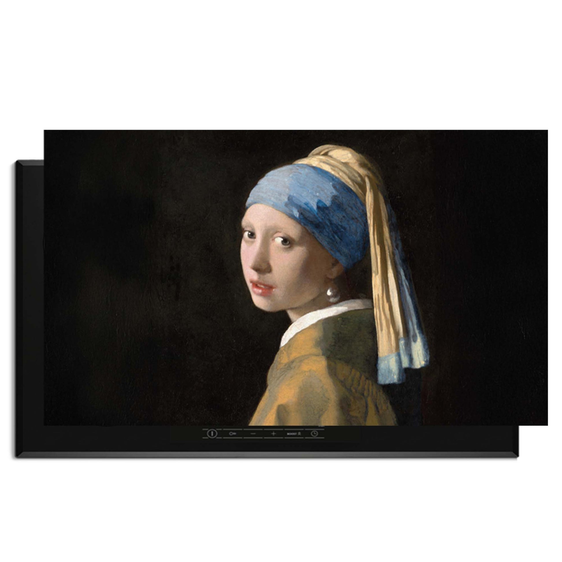 Girl with a Pearl Earring - Herdabdeckplatte mit mystischem und anspruchsvollem Kunstwerk für moderne Küchen