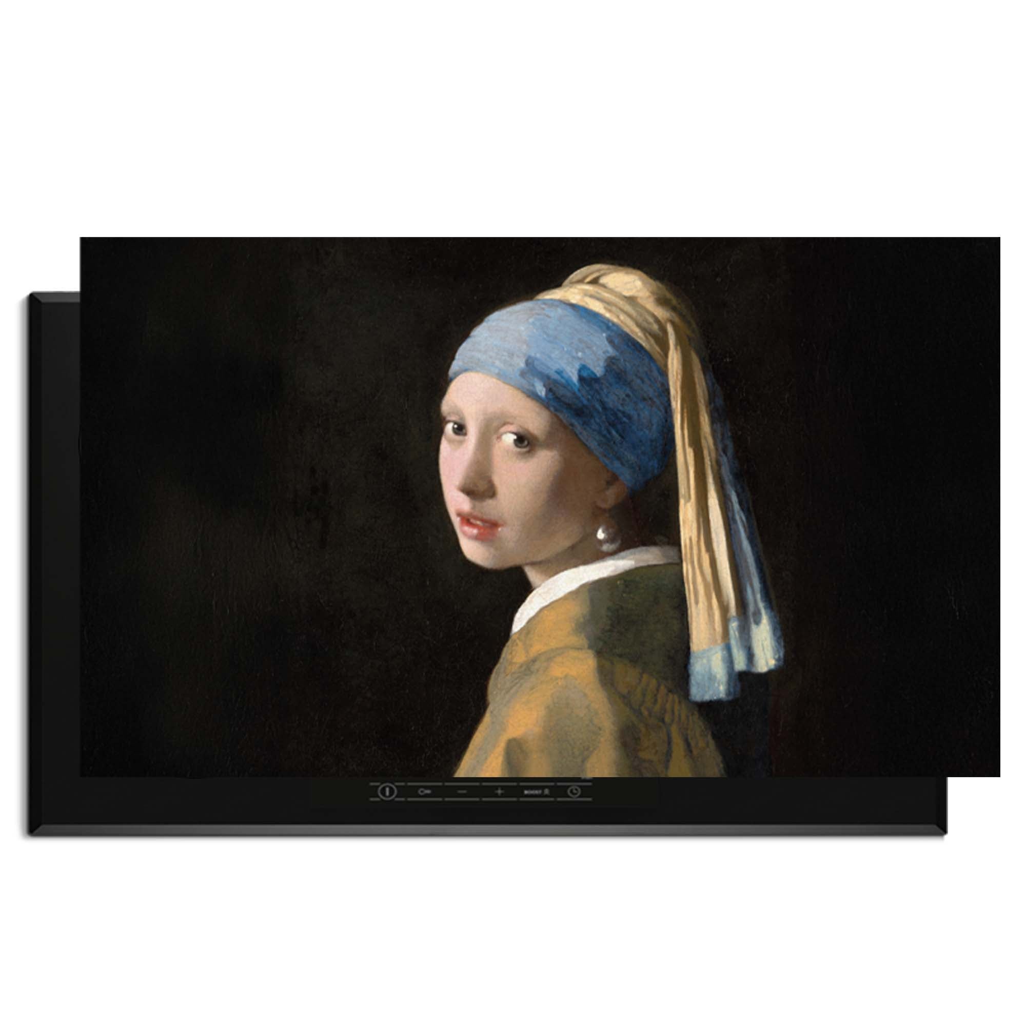 Girl with a Pearl Earring - Herdabdeckplatte mit mystischem und anspruchsvollem Kunstwerk für moderne Küchen