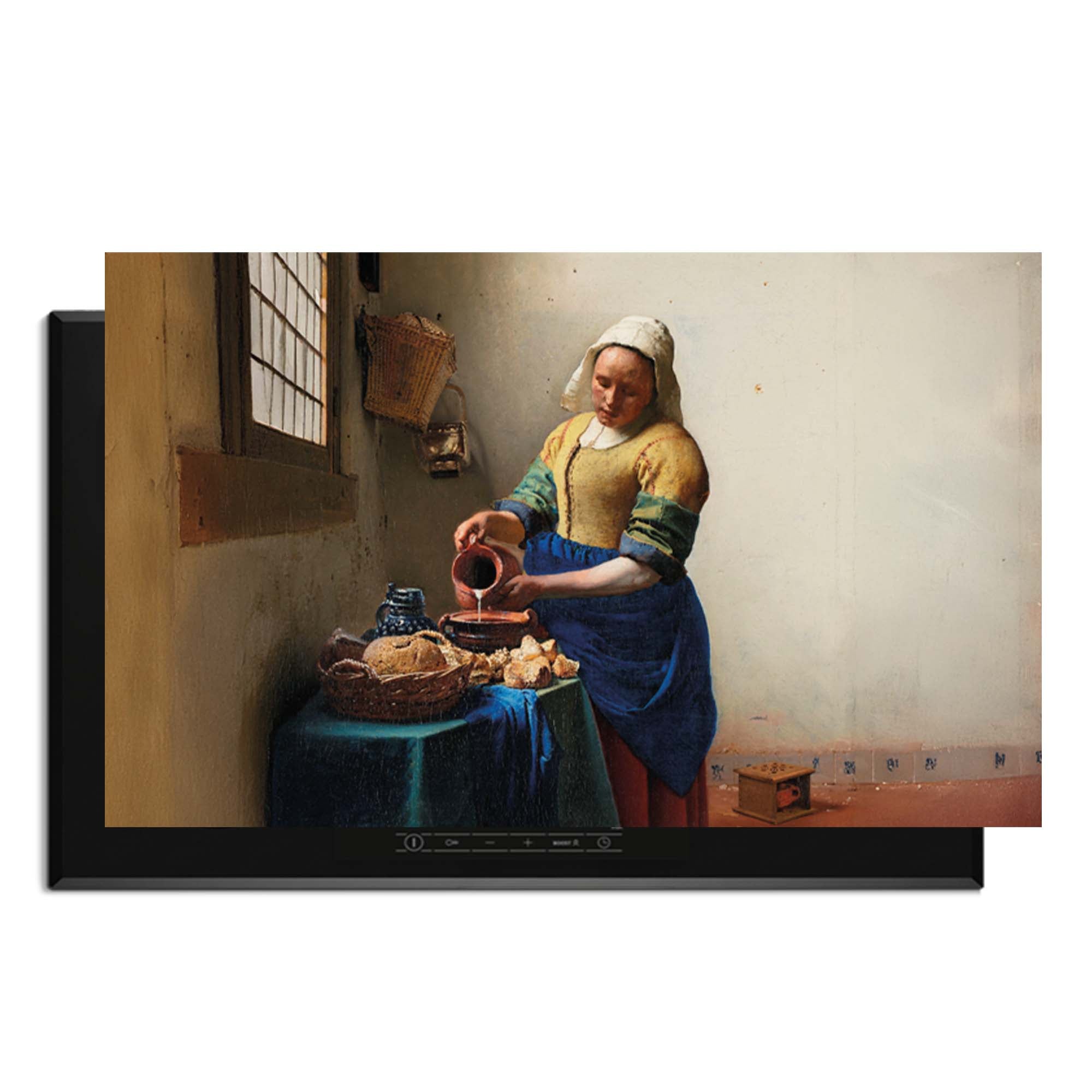 Milkmaid- Herdabdeckplatte mit meisterhafter niederländischer Kunst für ein zeitloses und charmantes Küchenambiente