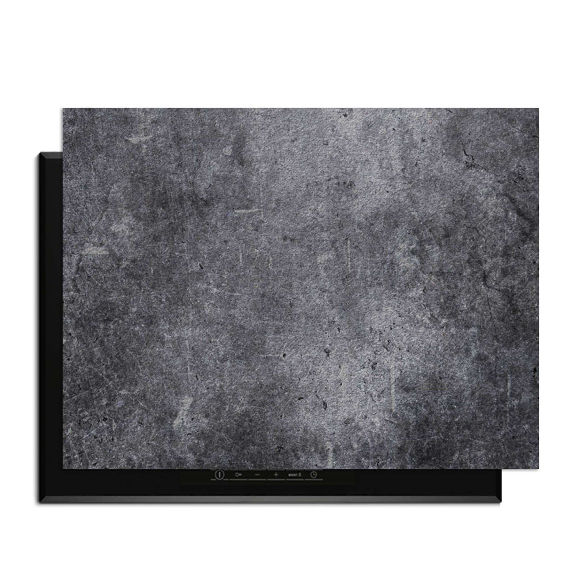 Midnight Concrete - Herdabdeckplatte für eine moderne Küche mit industriellem Look.