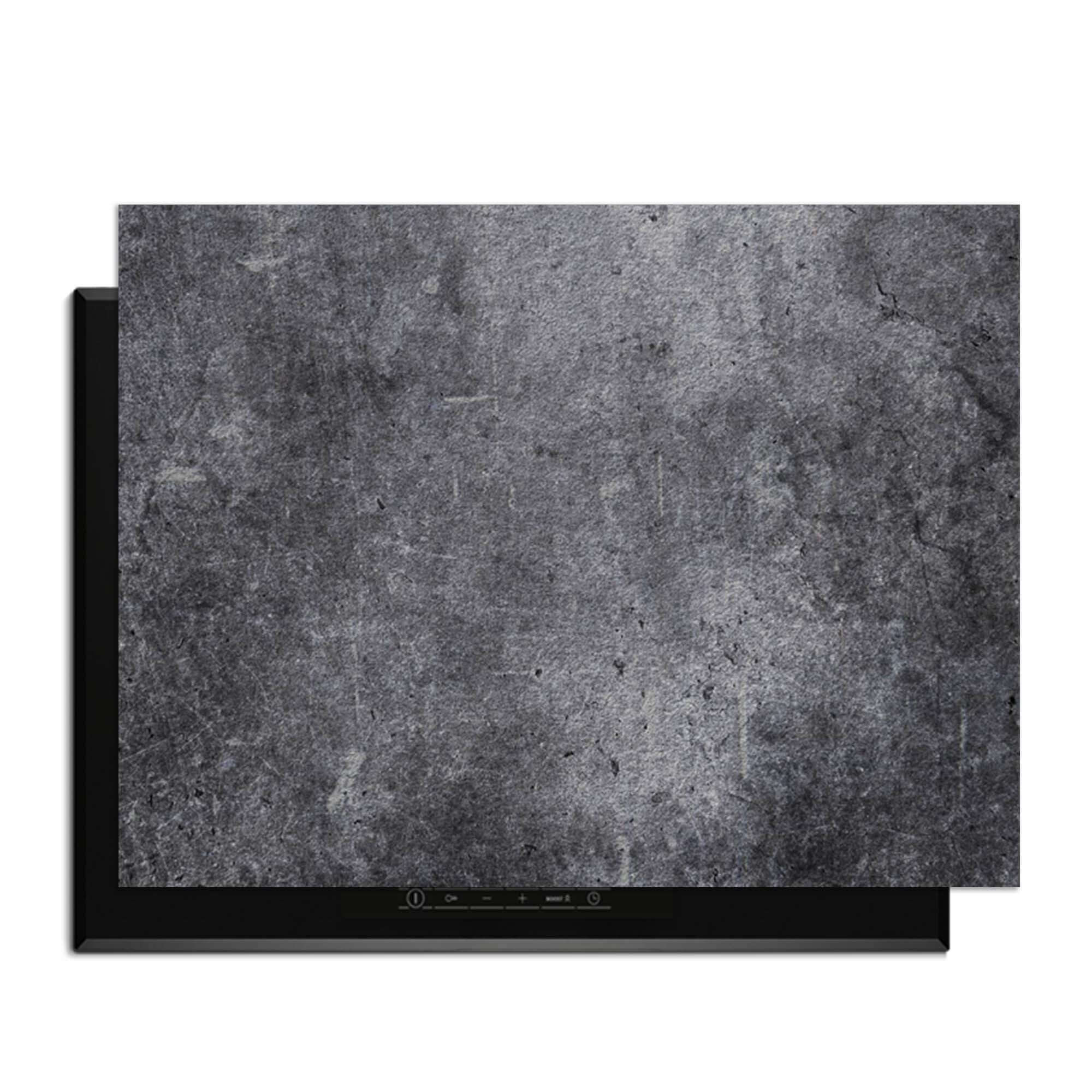 Midnight Concrete - Herdabdeckplatte für eine moderne Küche mit industriellem Look.
