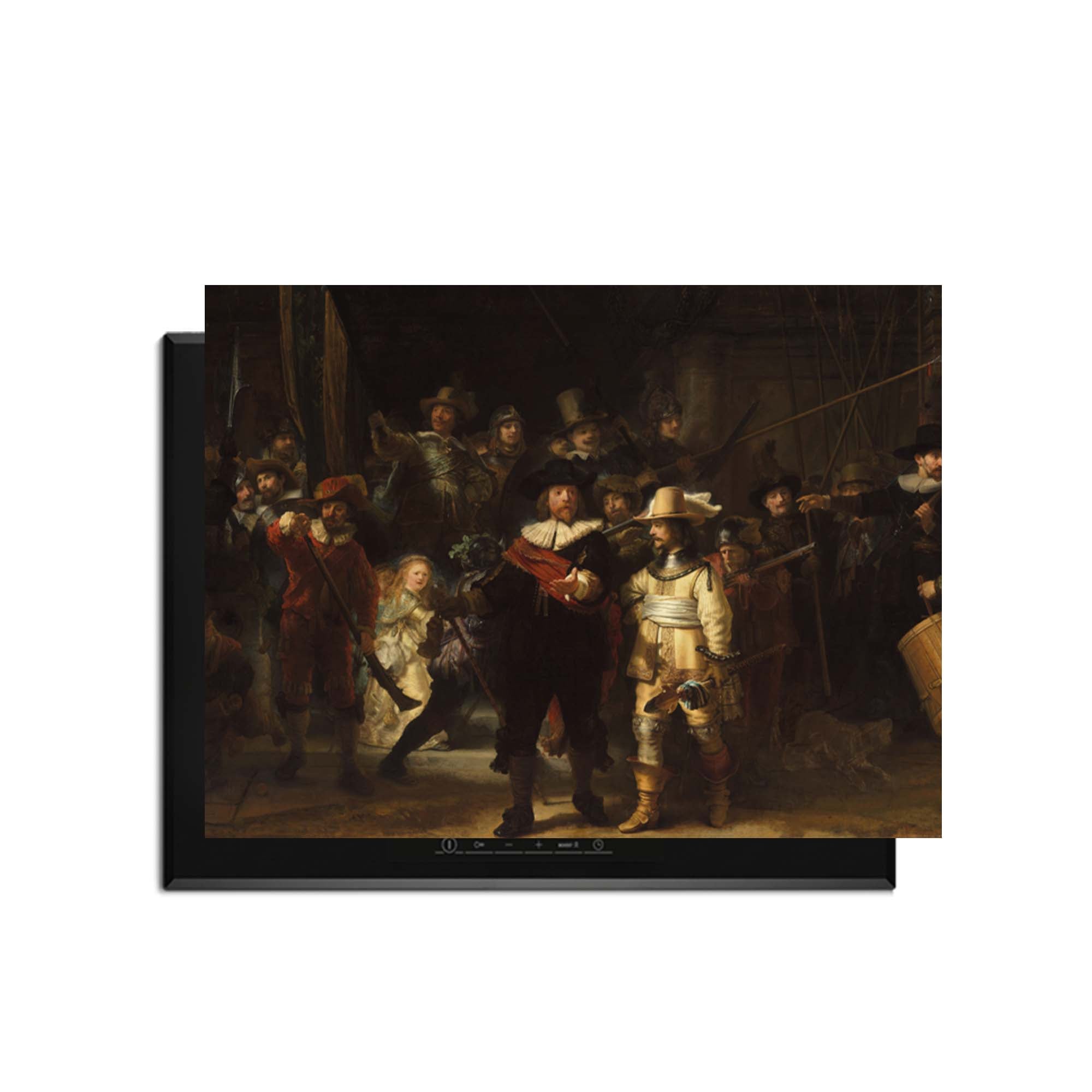 Night Watch - Herdabdeckplatte mit dem weltberühmten Meisterwerk von Rembrandt verleiht Ihrer Küche historischen Reiz.