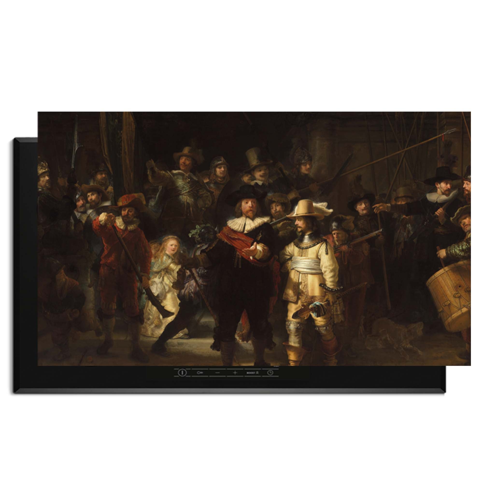 Night Watch- Herdabdeckplatte mit dem weltberühmten Kunstwerk verleiht Ihrer Küche Stärke und historischen Reiz.