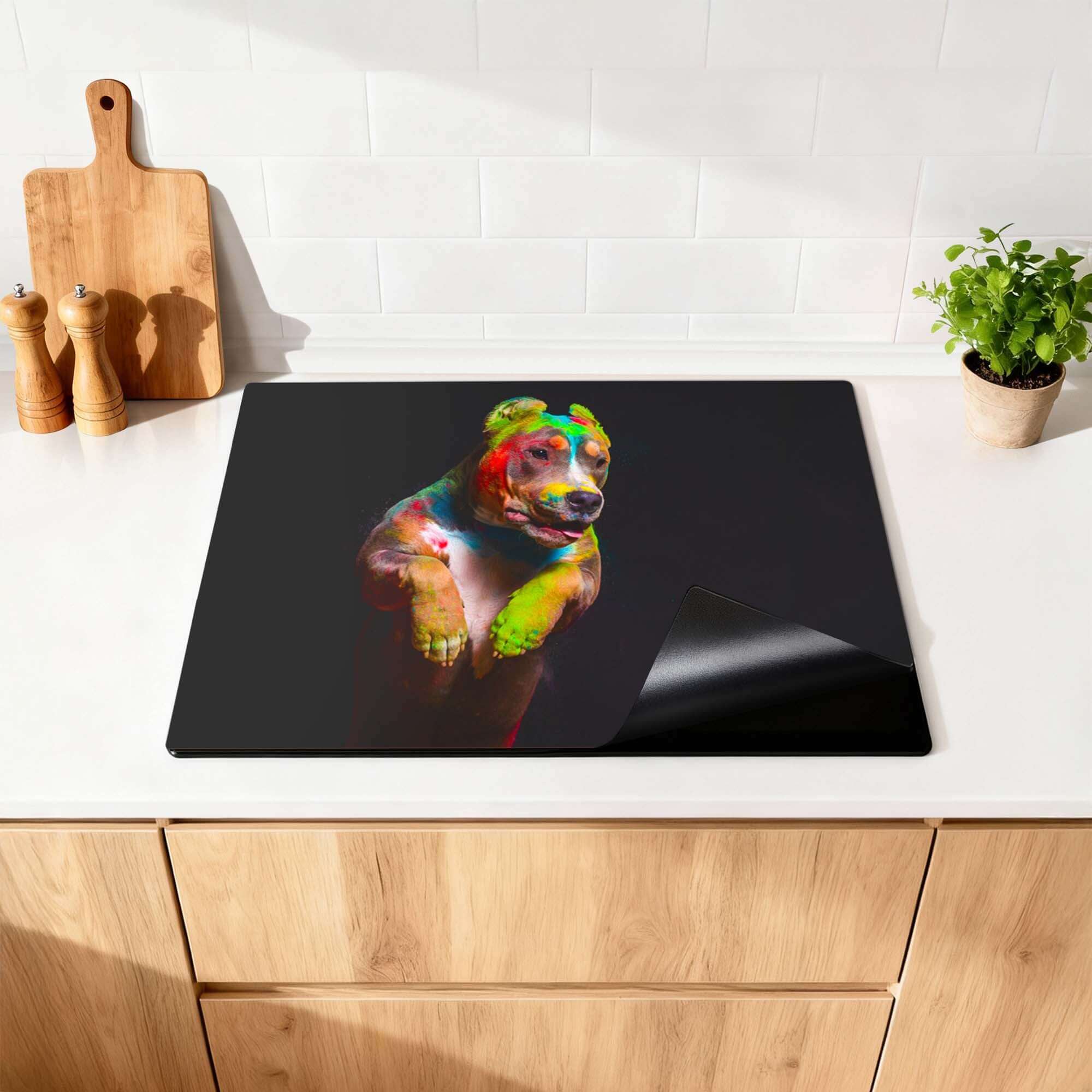 Paint Paws - Herdabdeckplatte zum Schutz vor Kratzern und Flecken auf Ihrem Induktionskochfeld.