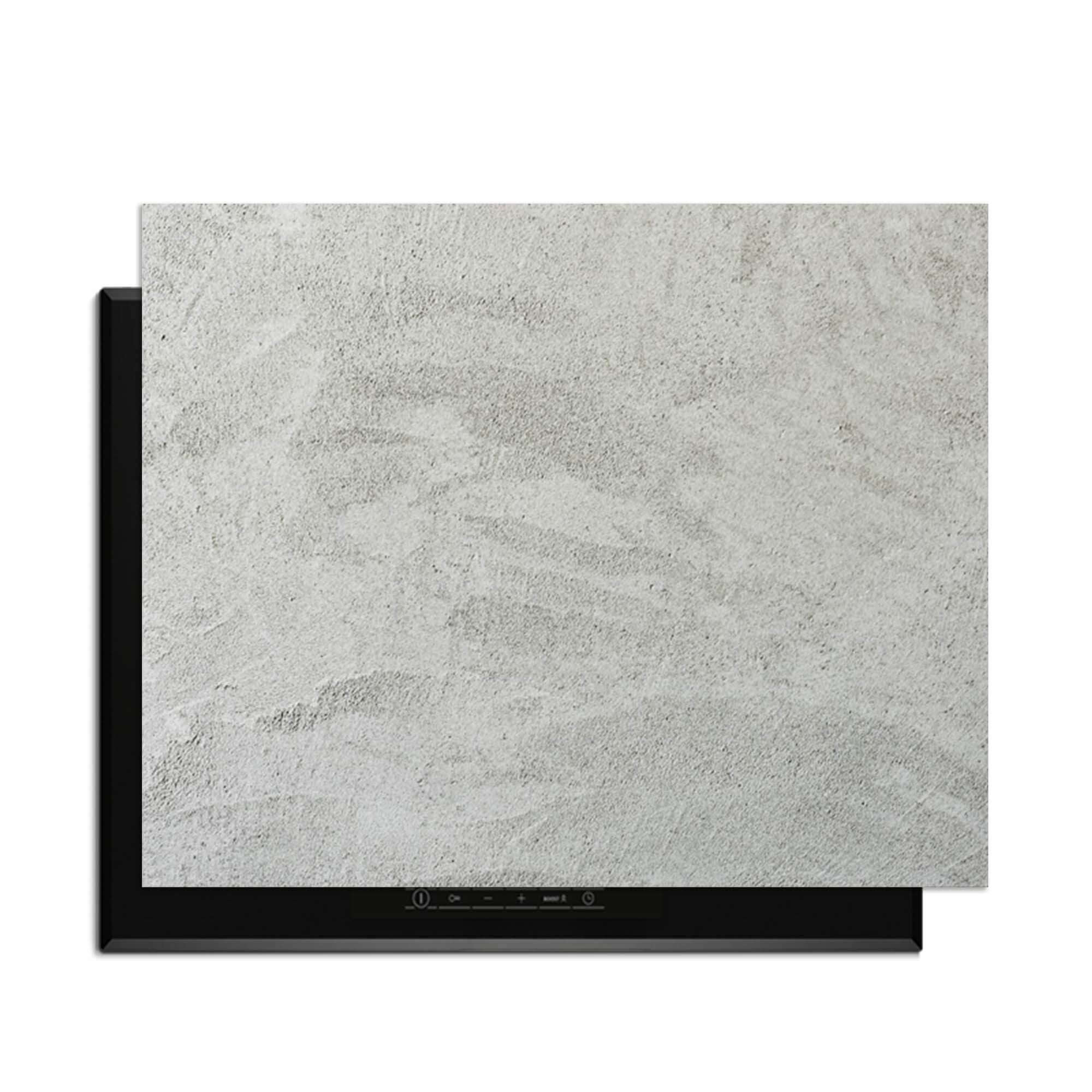 Soft Concrete Finish - Herdabdeckplatte für eine moderne Küche mit minimalistischem Look.