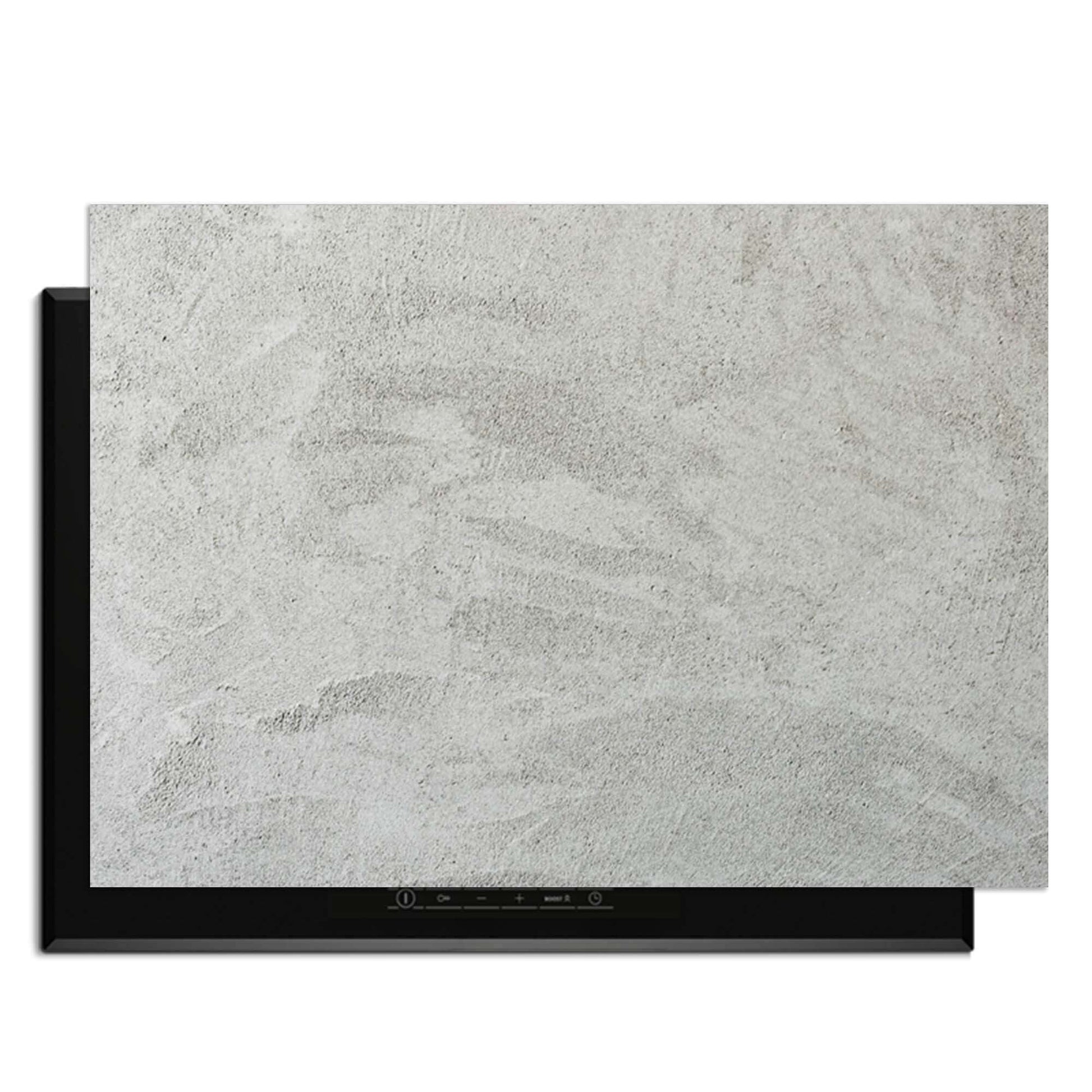 Soft Concrete Finish - Herdabdeckplatte mit moderner Betonoptik für elegante Küchen.